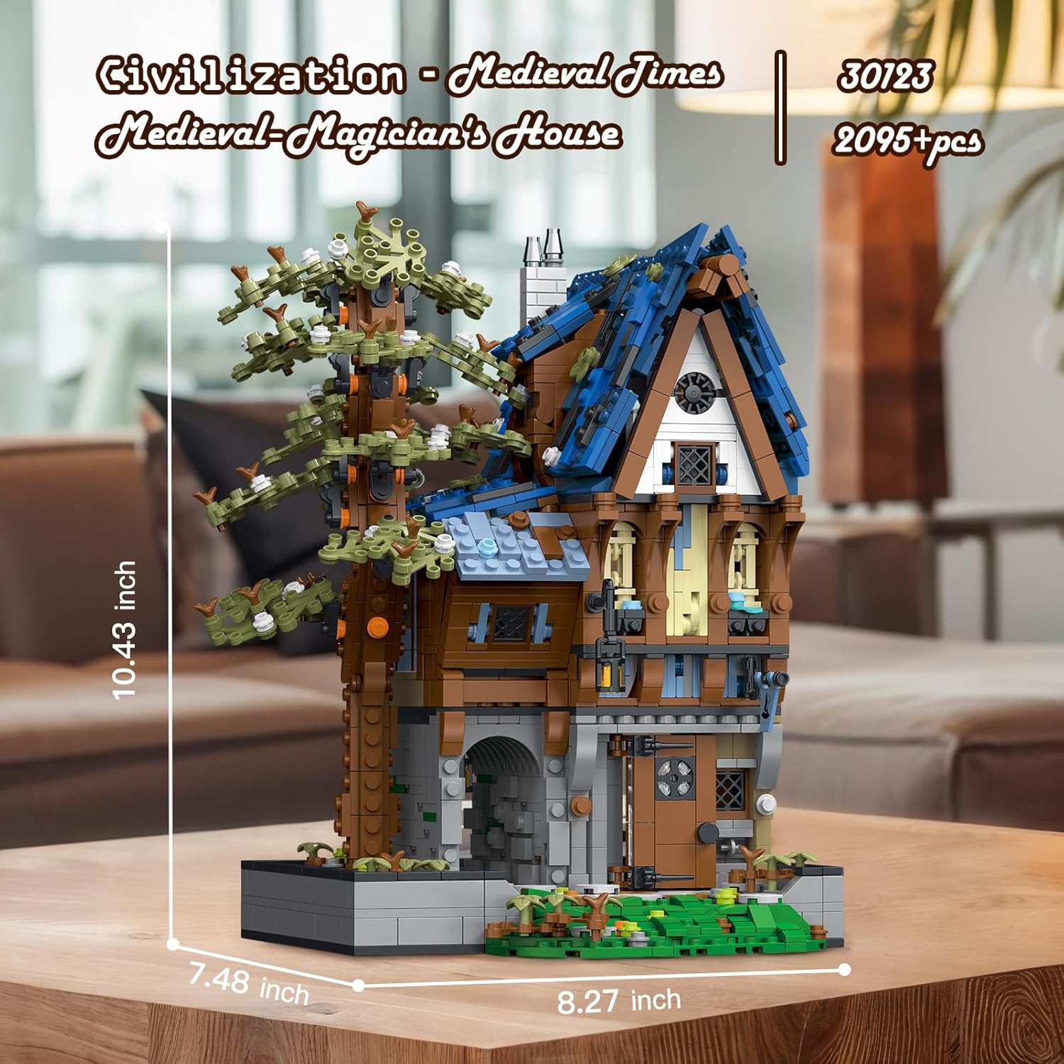 Jmbricklayer 30123 - Casa Medievale Magica con LED - immagine 6