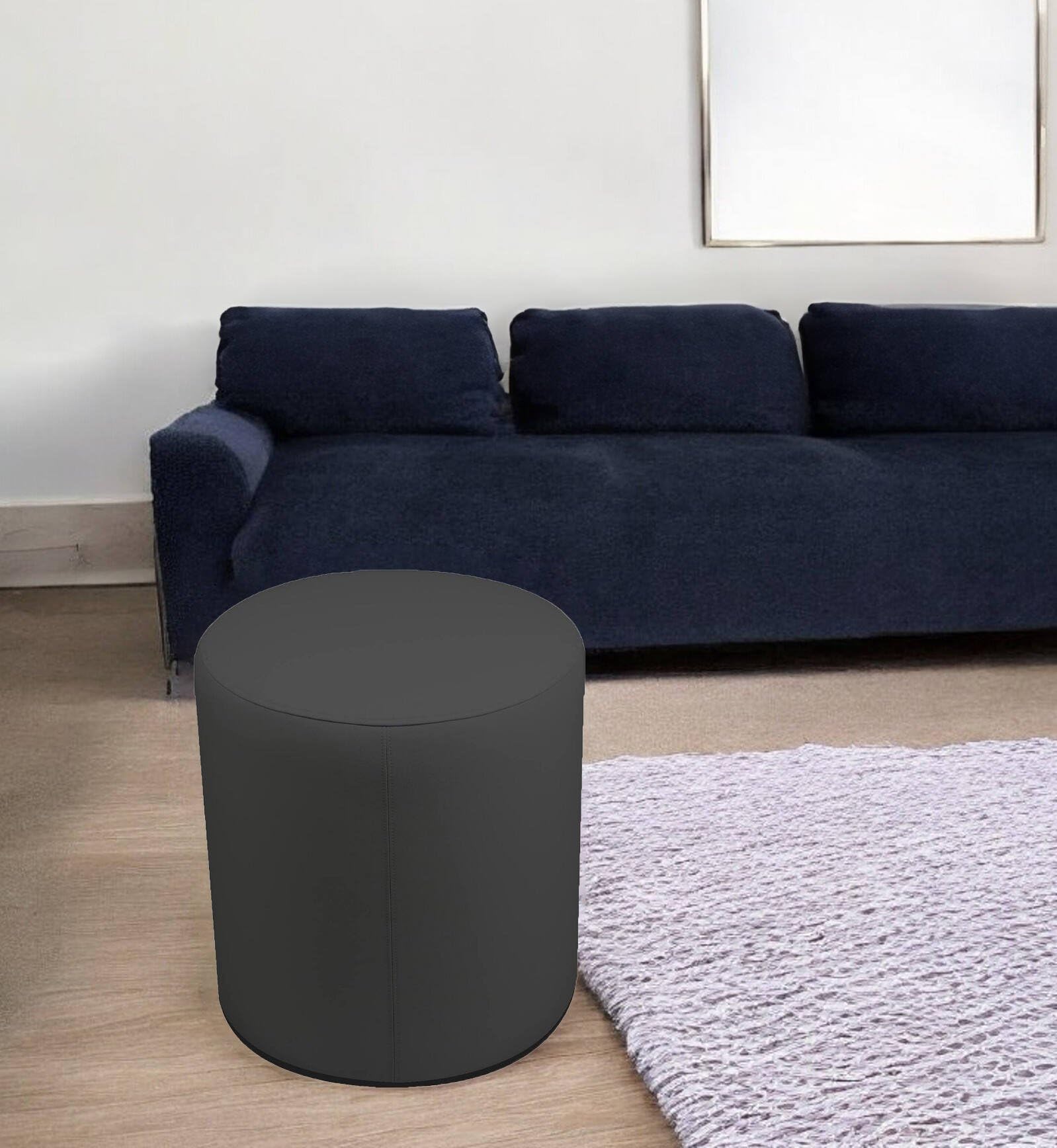 Talamo Italia Pouf Abate Multiuso, Grigio Scuro