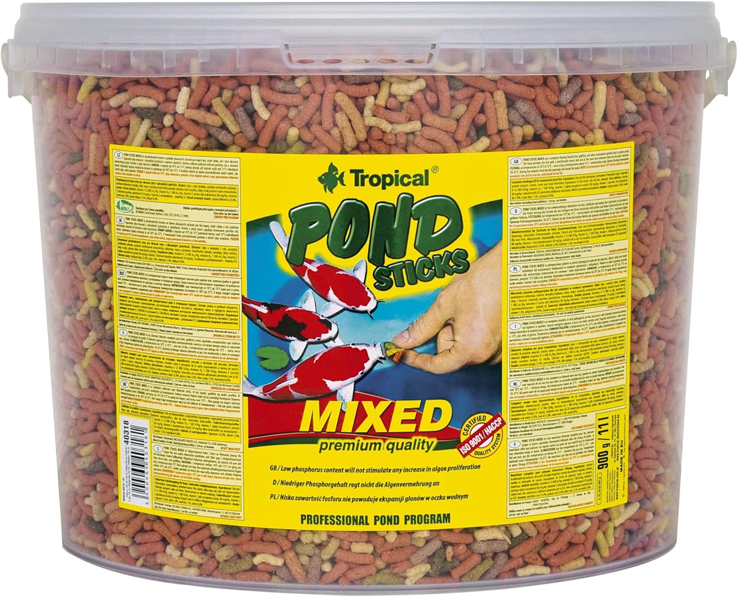 POND STICKS MIXED 11L / 900g Mangime per Koi - immagine 1