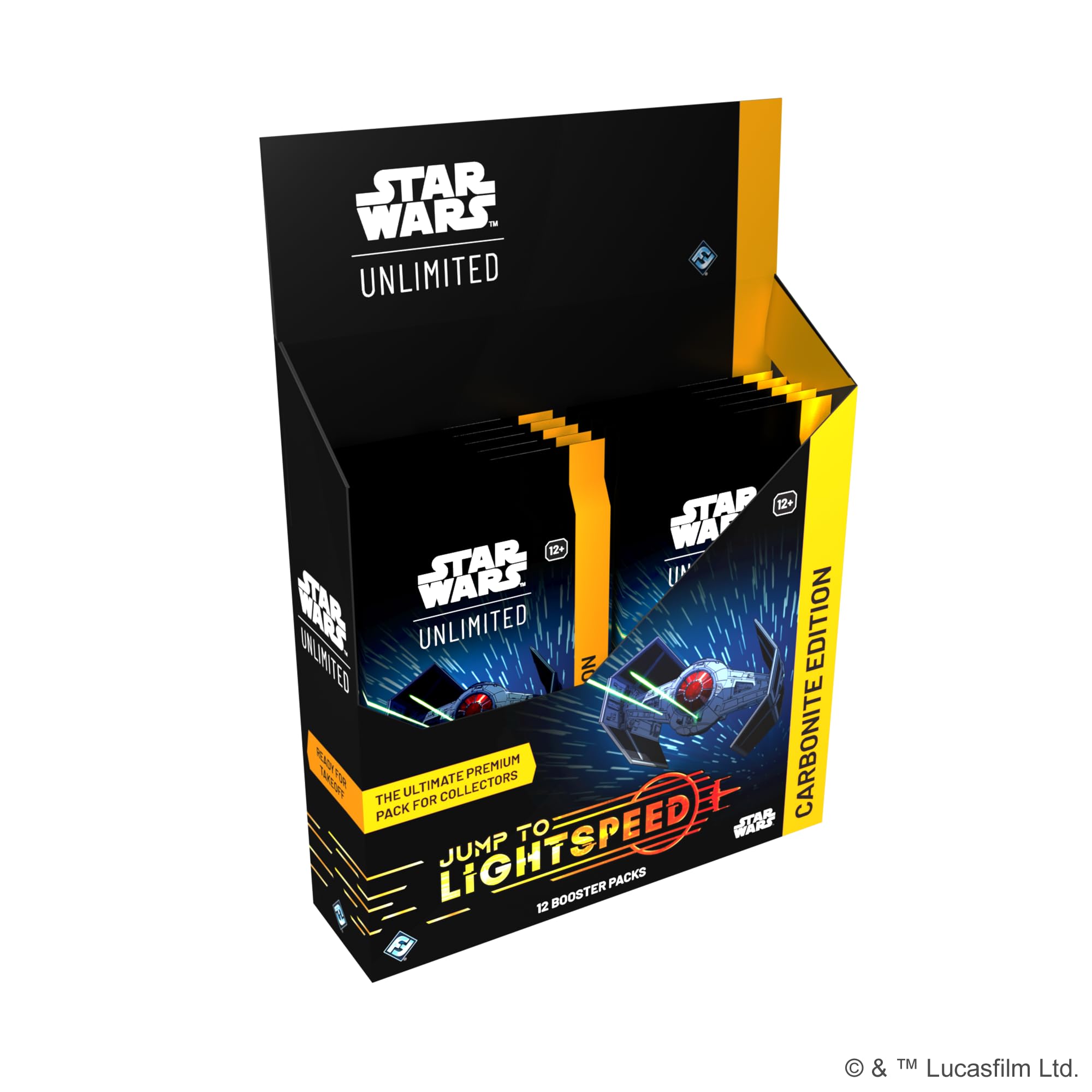 Fantasy Flight Games - Star Wars: Unlimited TCG Jump to Lightspeed Carbonite BOOSTER DISPLAY - 24 Packs, Exclusive Cards, Foils & Hyperspace Variants! Ages 12+, 2+ Players, 20 Min Playtime