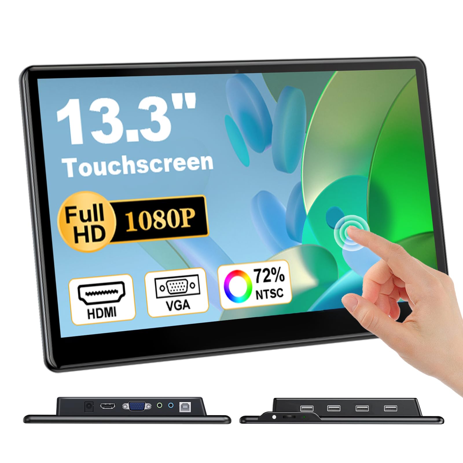 Missun Monitor Portatile Touch 13.3" Full HD IPS