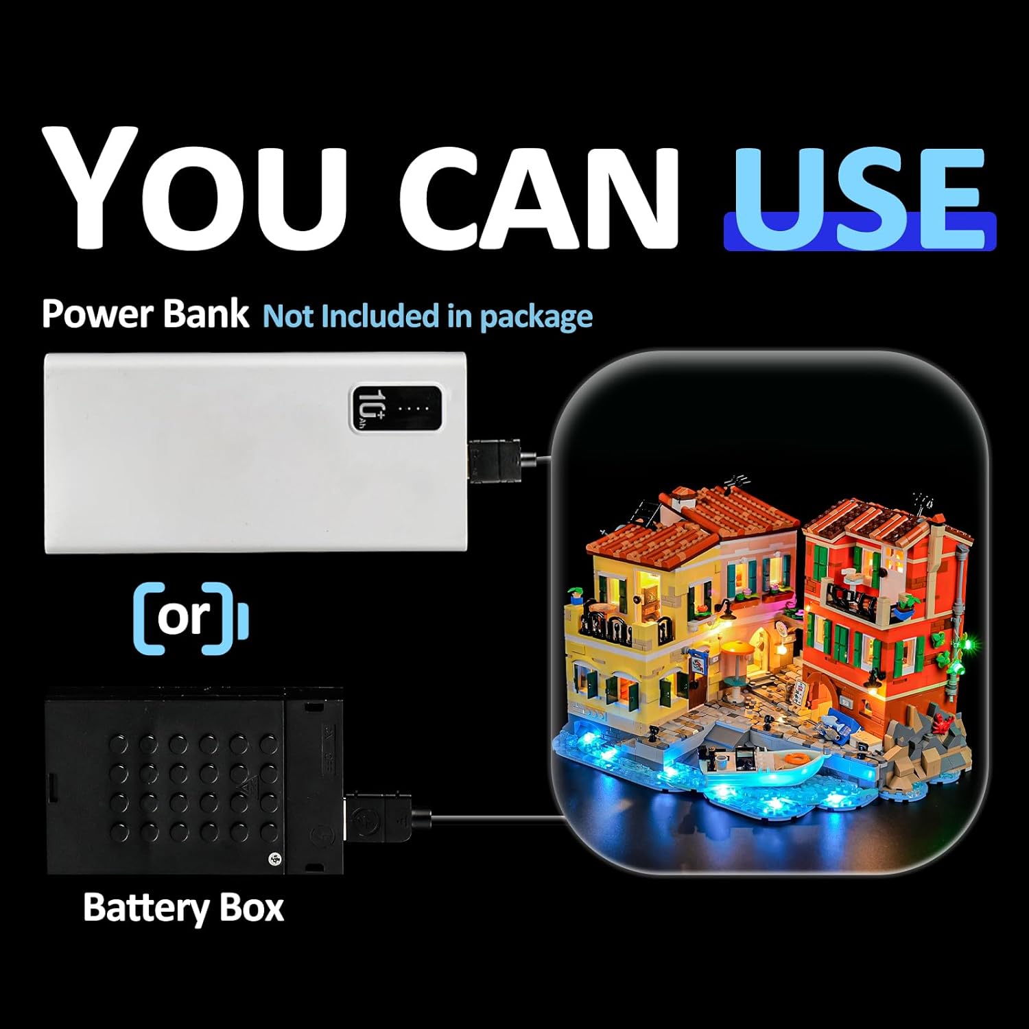 Yeabricks Luce LED per Lego-21359 Ideas Riviera Italiana - immagine 6