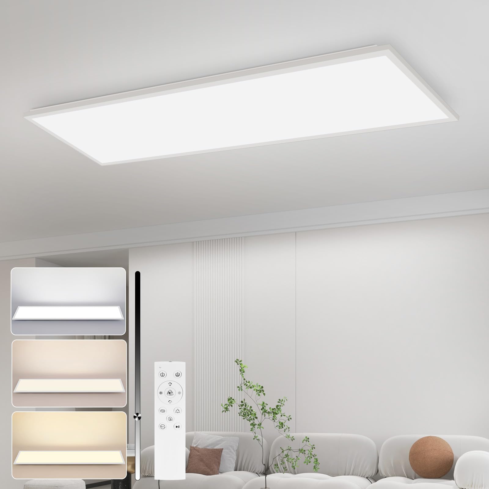 Pannello LED Lampada a Soffitto 100x25cm 24W RGB
