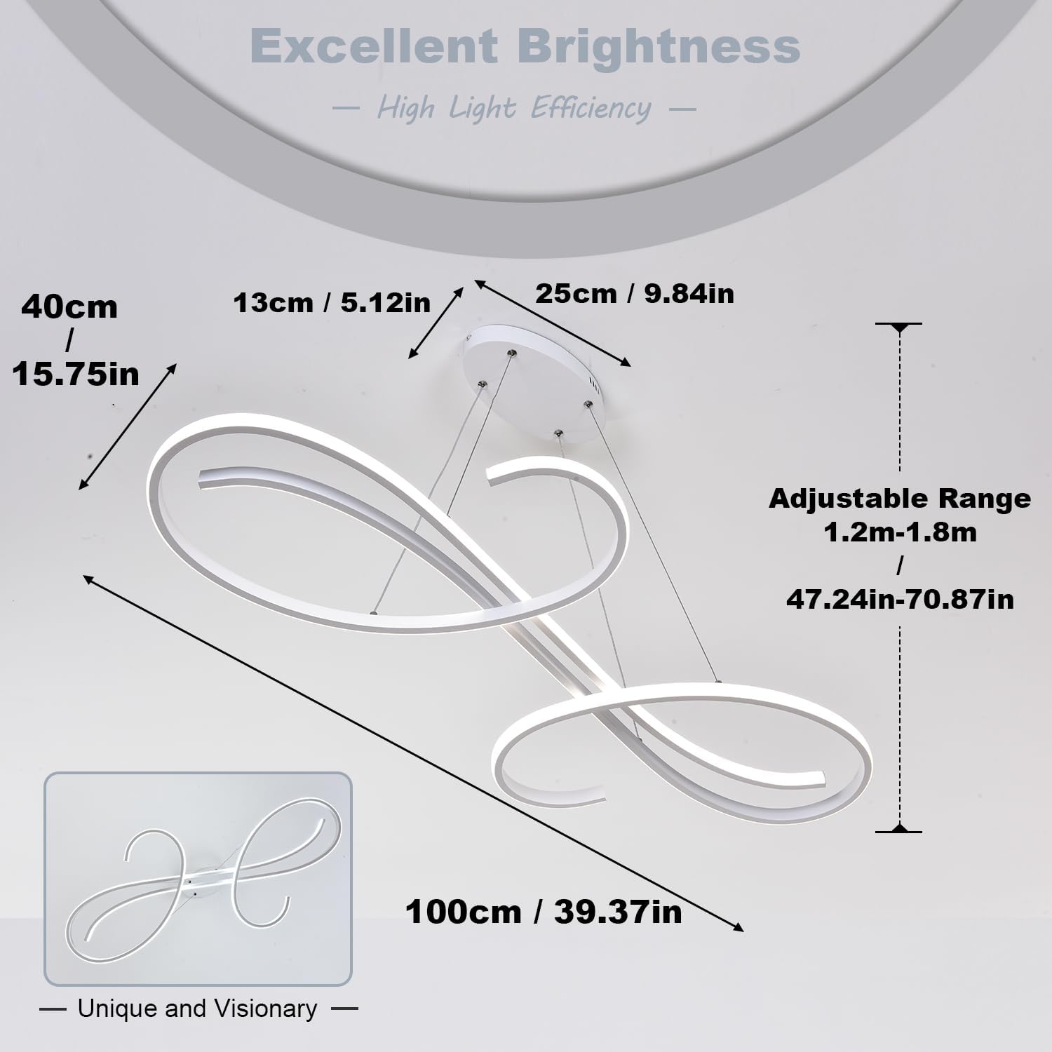 Lampada a Sospensione LED Moderna Dimmerabile - immagine 7