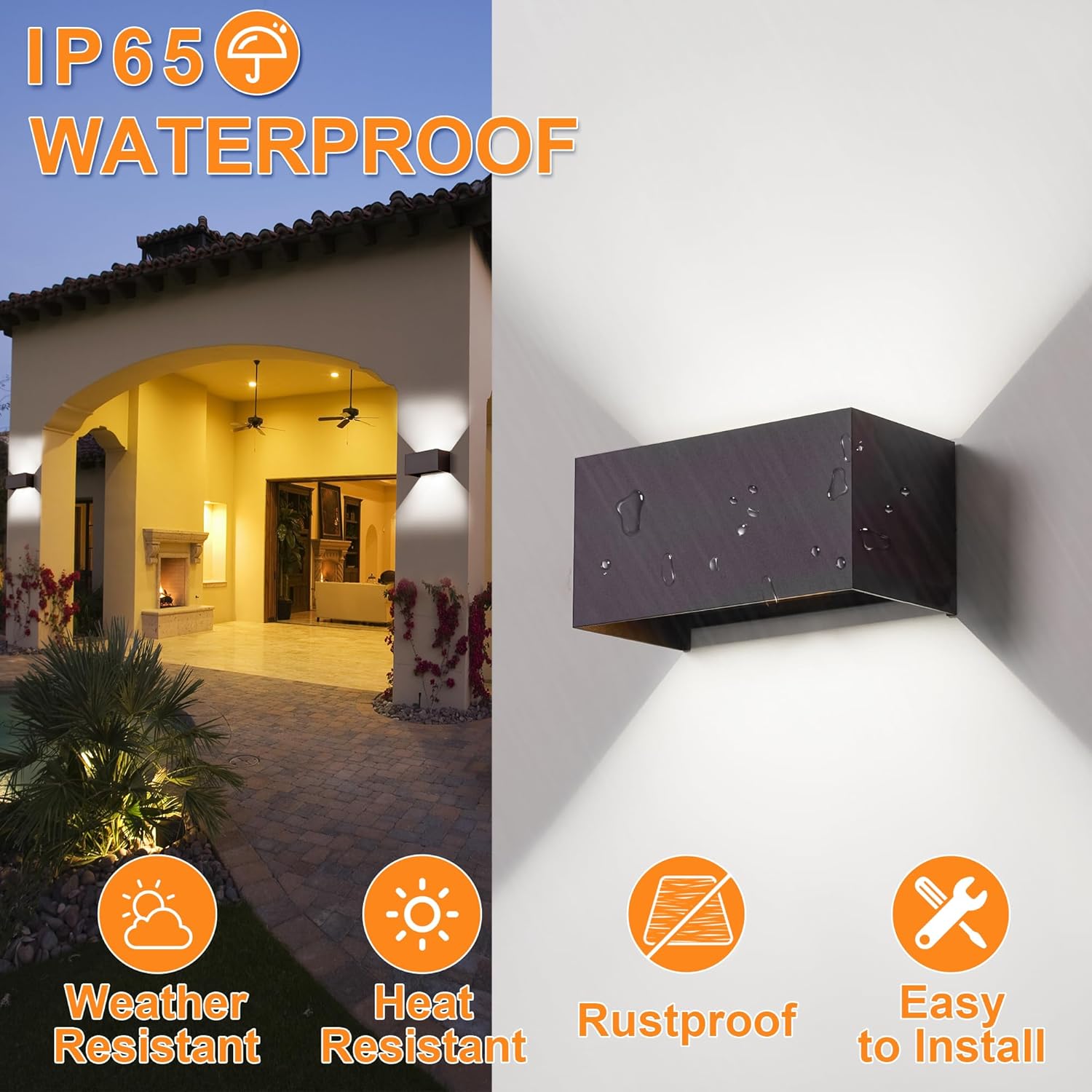 Celavy Lampada Parete LED Interni Esterni Antracite - immagine 2