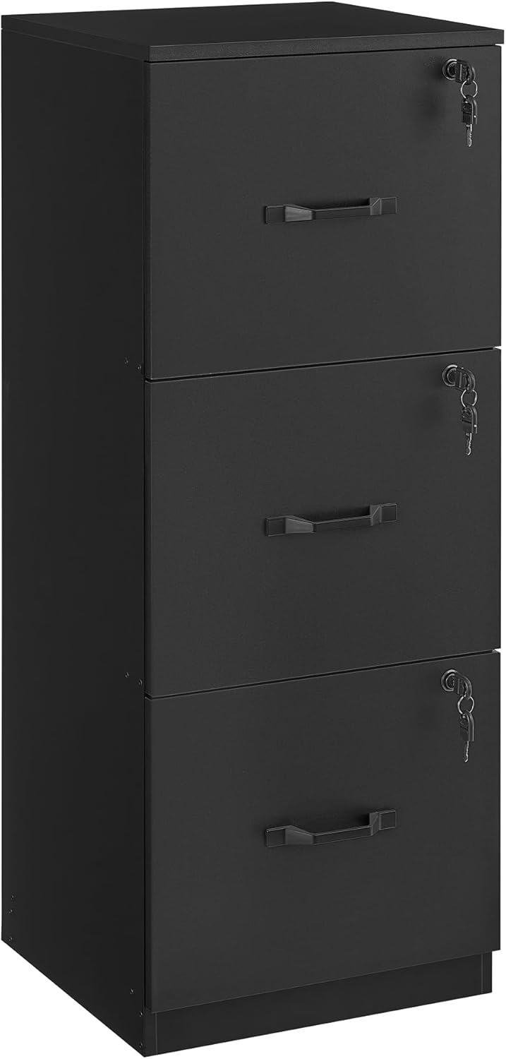 Vasagle Cassettiera da Ufficio con 3 Cassetti - immagine 1