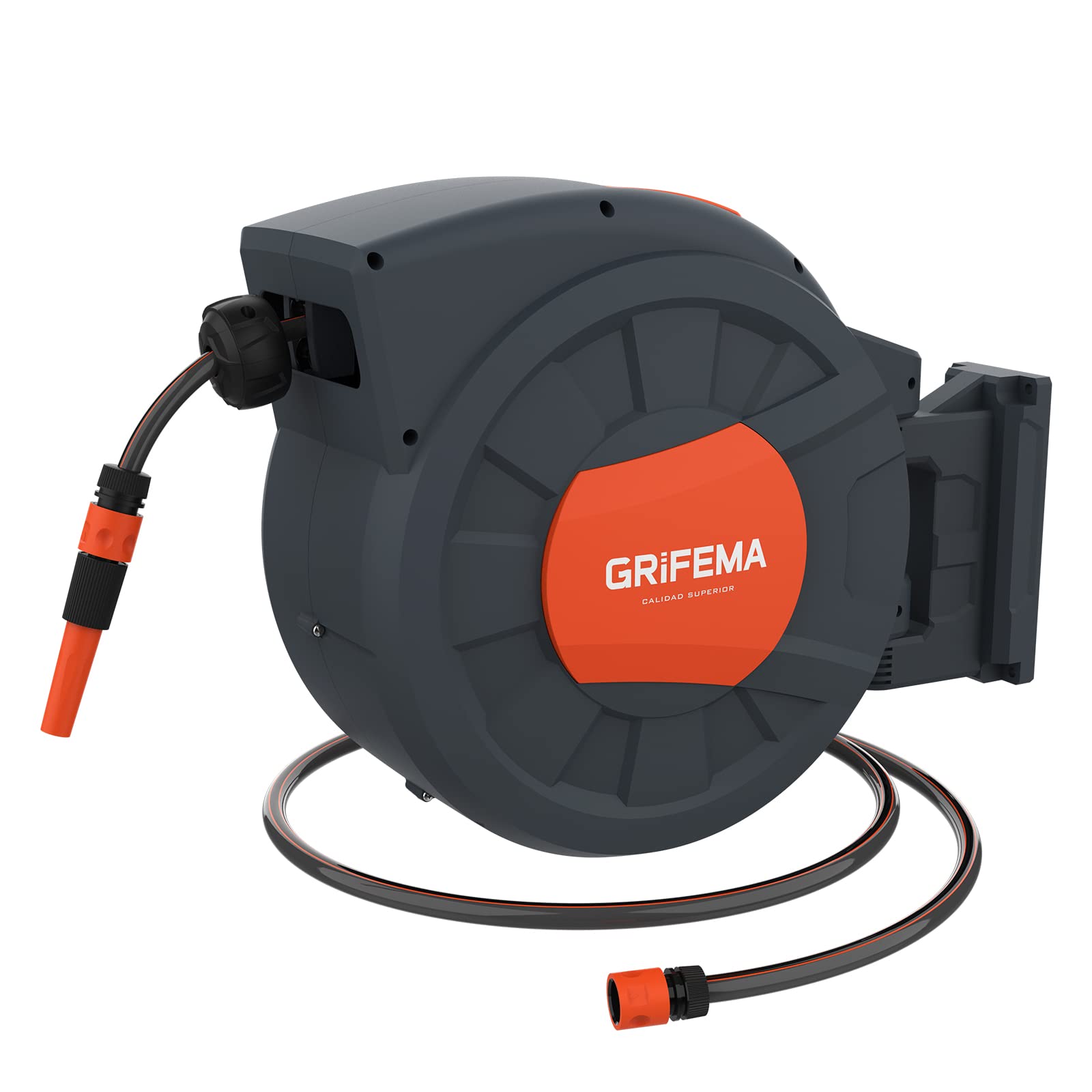 Grifema G301-35 Avvolgitubo da Giardino 35m, Grigio