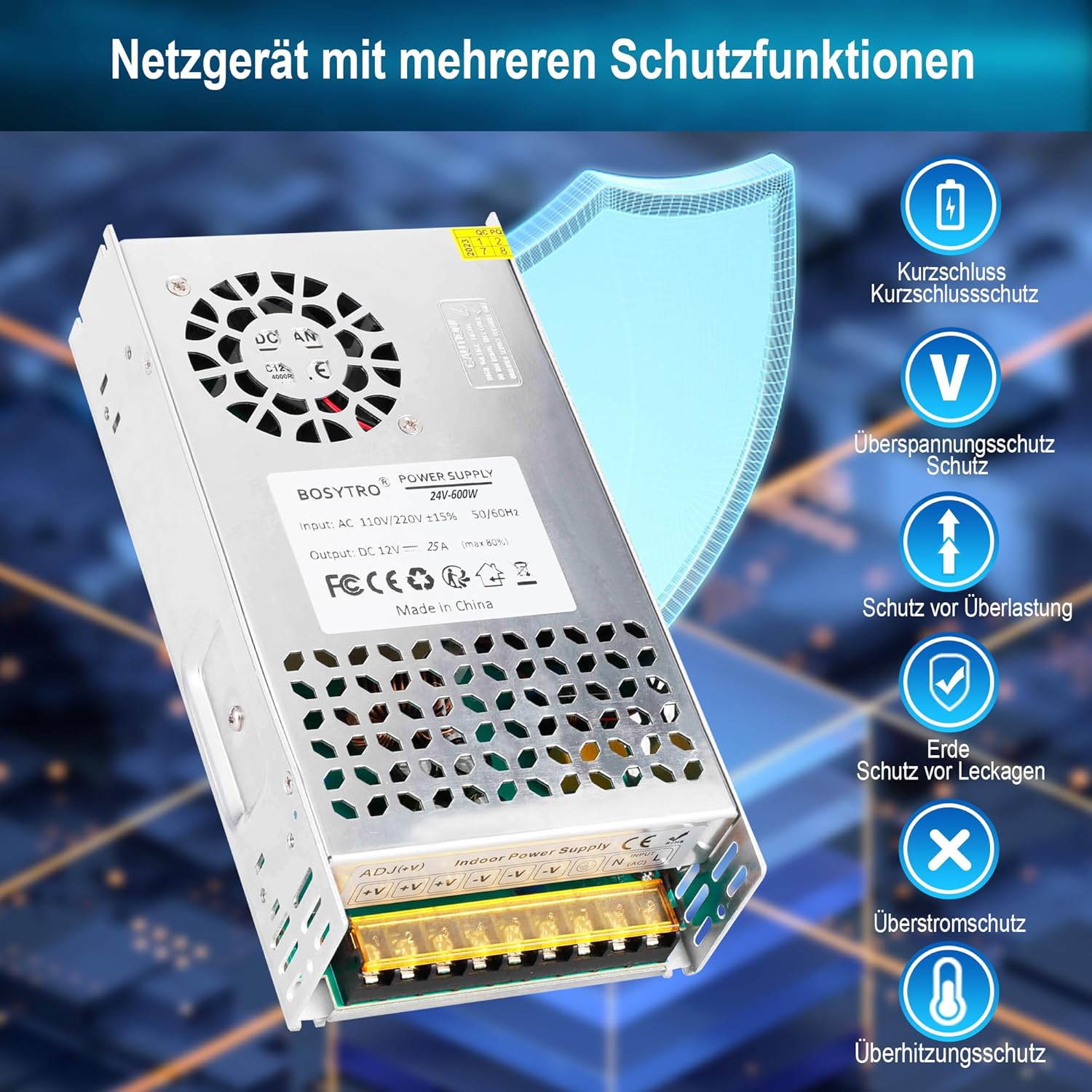 Alimentatore Trasformatore 24V 25A 600W - immagine 4