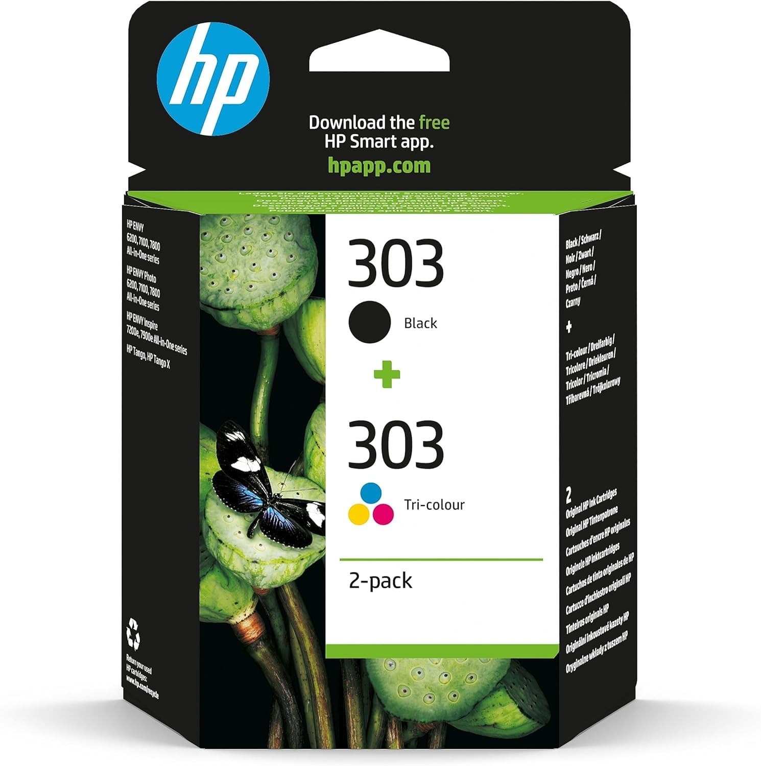 Hp 303 Nero e Tricromia - Cartucce Originali 2pz