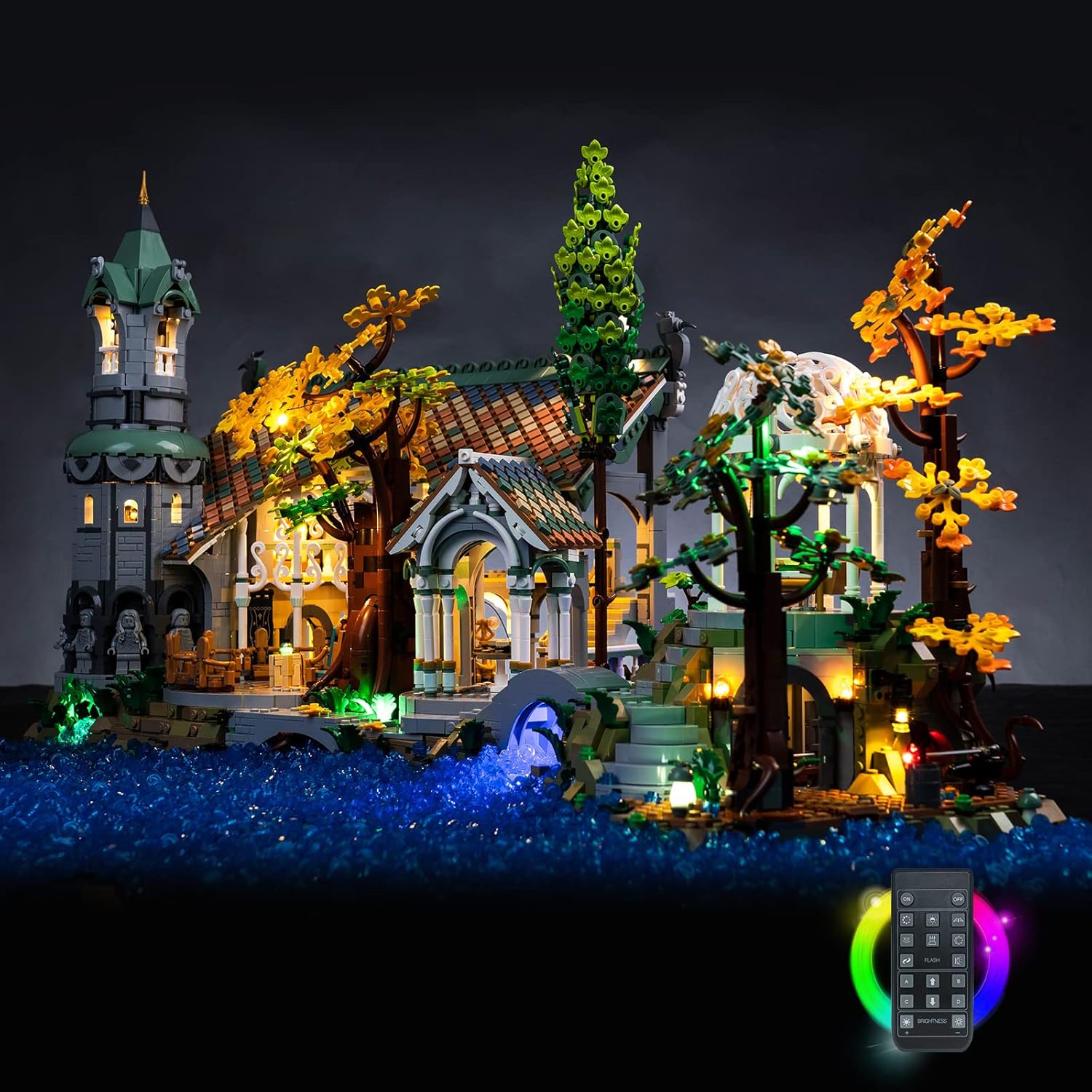 Kit Luci LED con Telecomando per Lego 10316 Rivendell - immagine 1