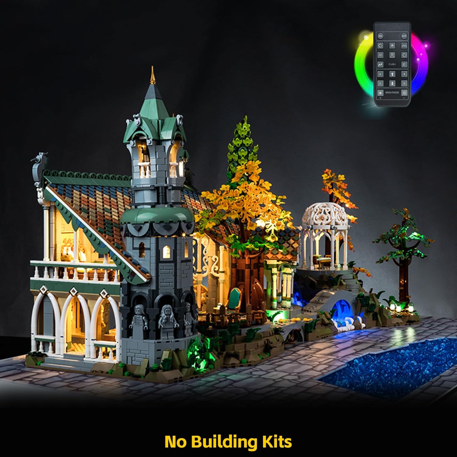 Kit Luci LED con Telecomando per Lego 10316 Rivendell - immagine 3