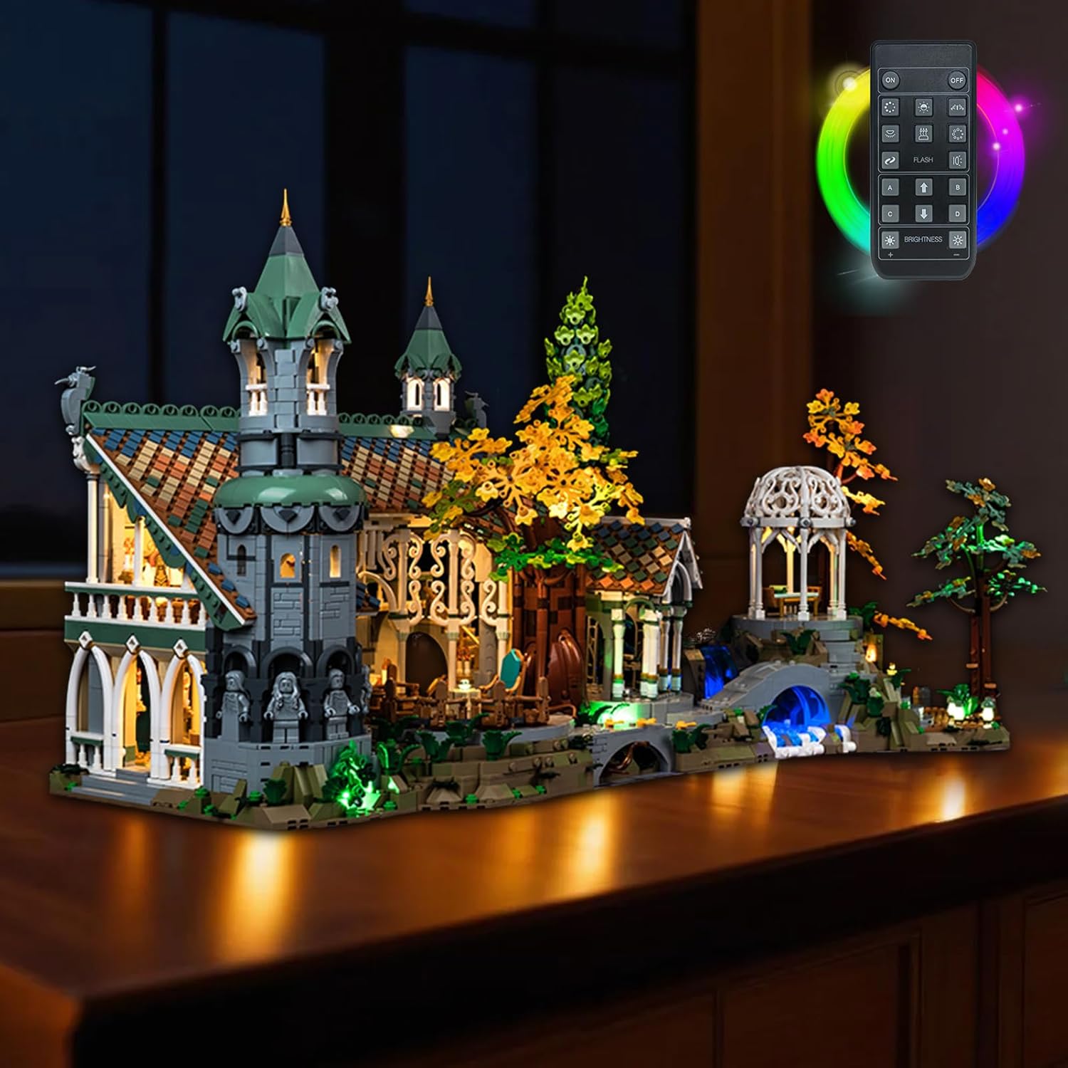 Kit Luci LED con Telecomando per Lego 10316 Rivendell - immagine 4