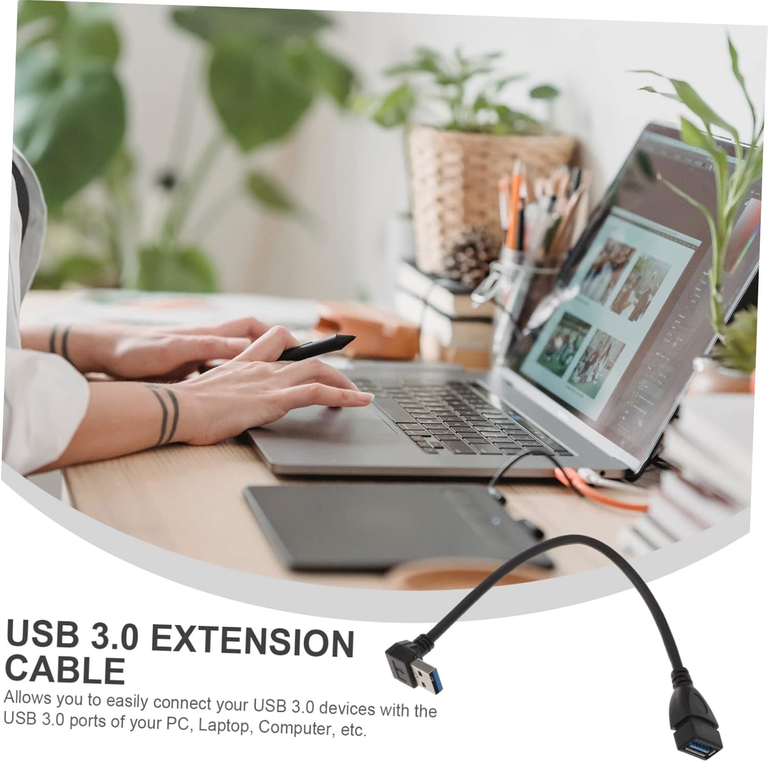 Gadpiparty Cavo Prolunga USB Angolo Retto (2 pz) - immagine 5