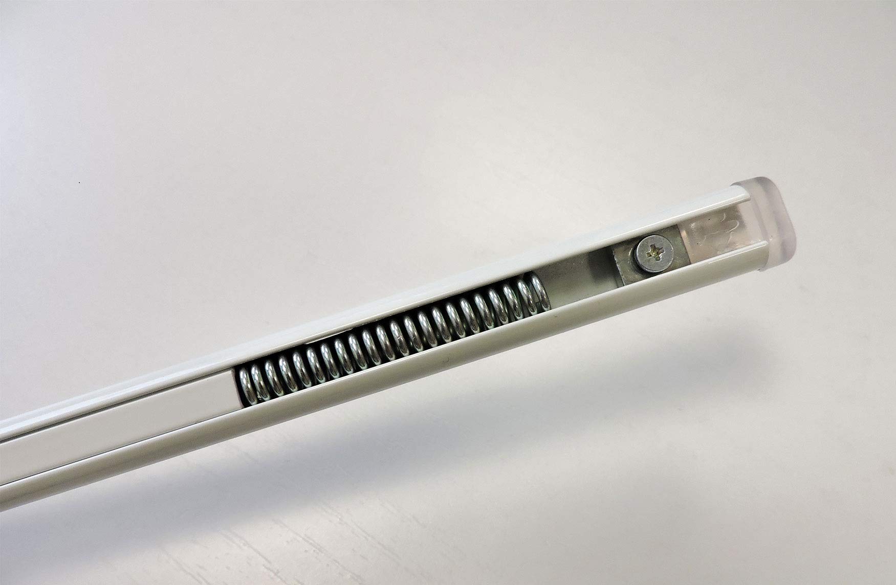 Easy EAM214 - Astina Estensibile a Molla Alluminio Bianco