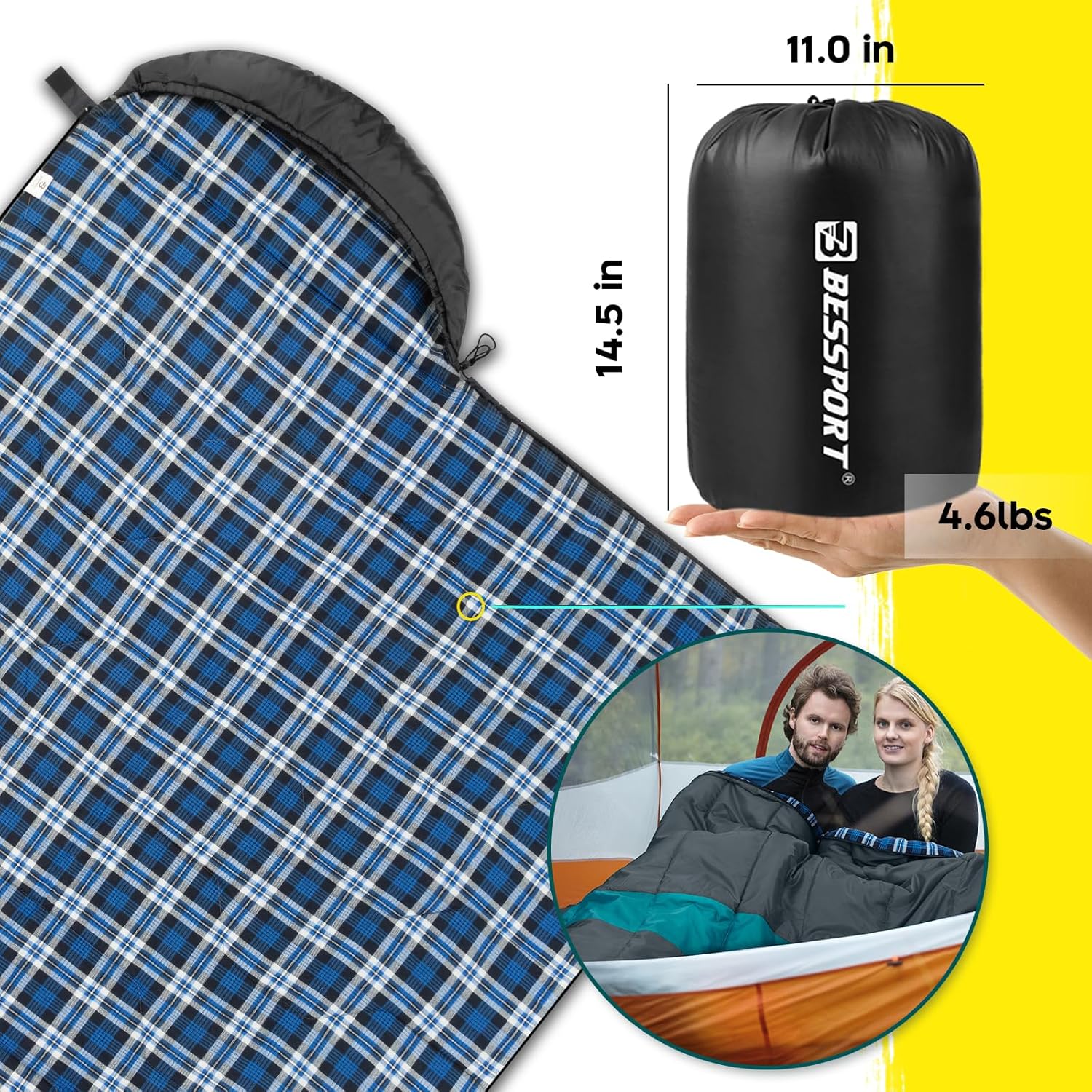 Bessport Sacco a Pelo Busta Impermeabile - immagine 5