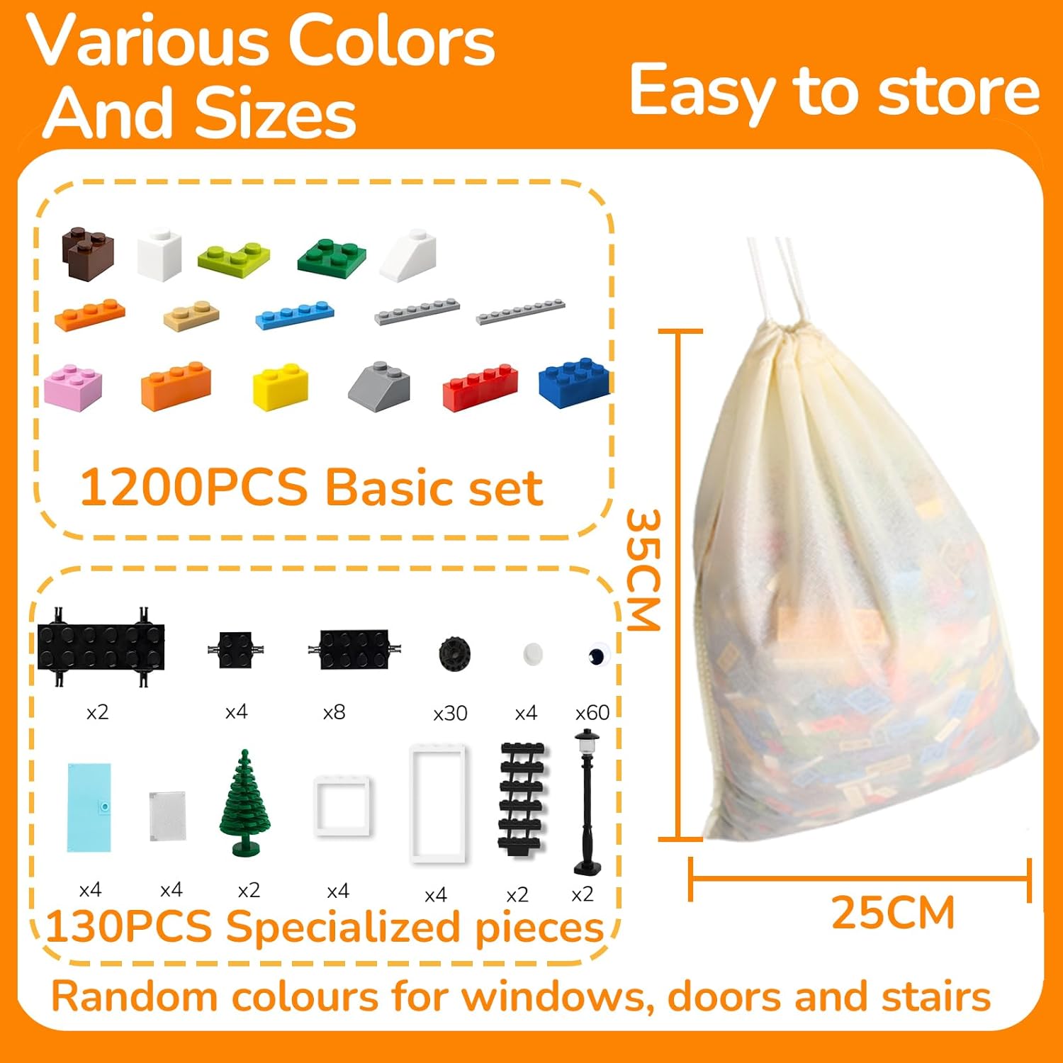 Mattoncini per Costruzioni Classiche 1330 Pezzi - immagine 2