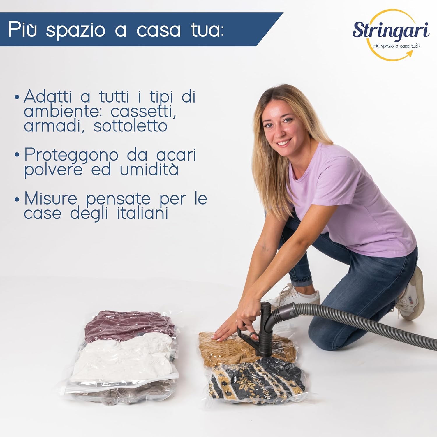 Stringari 9 Sacchetti Sottovuoto Vestiti per Piumoni - immagine 5