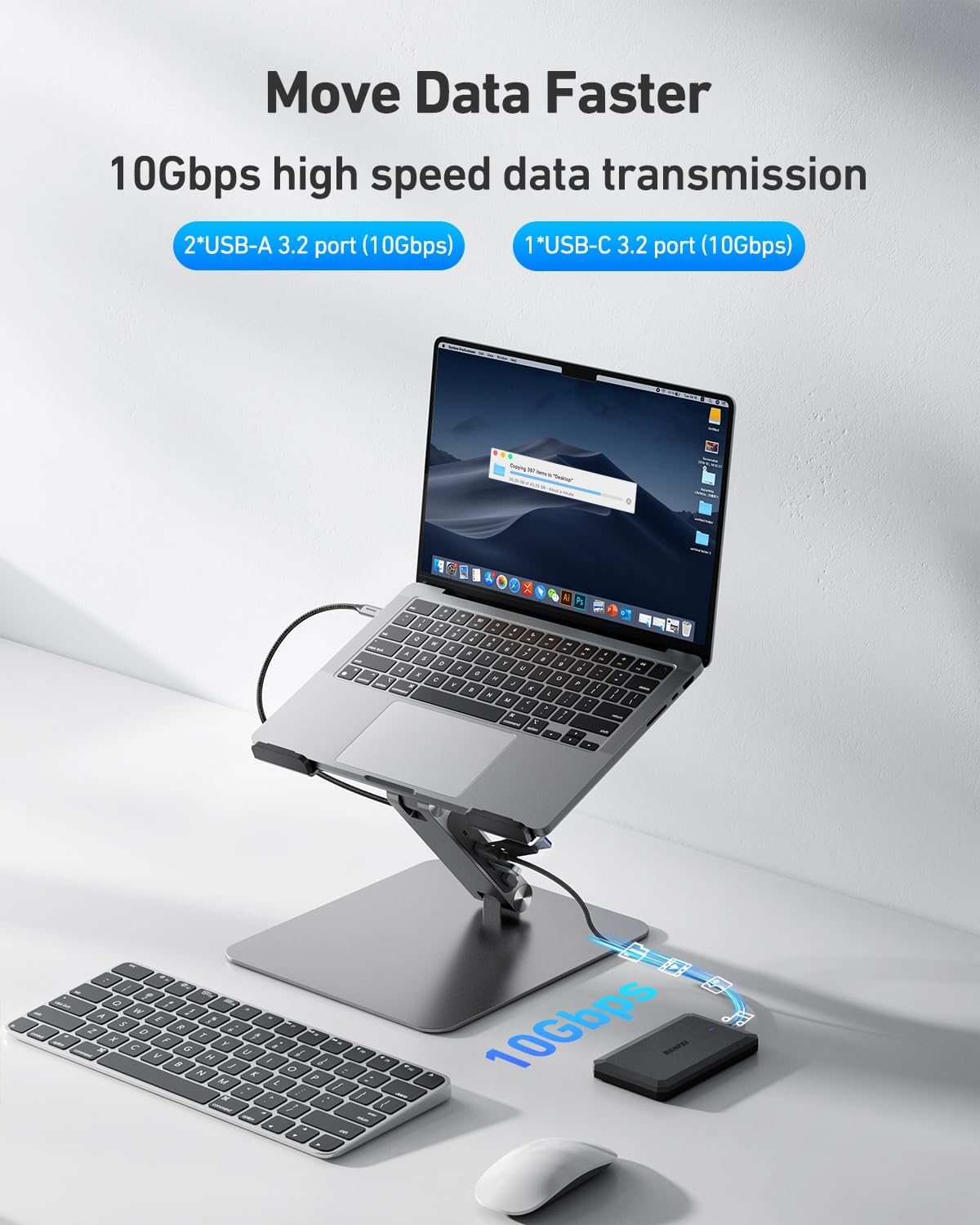 Benfei Docking Station USB-C 6in1 per Laptop - immagine 5