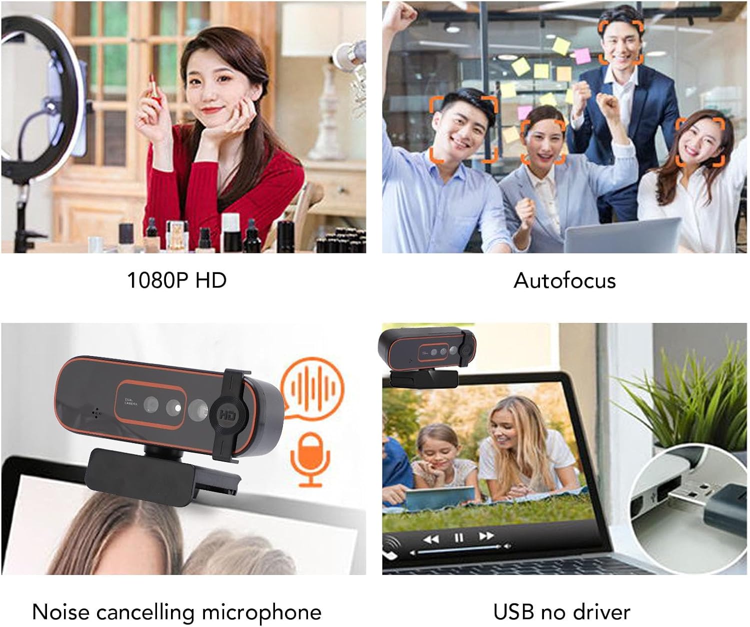 Webcam 1080p 30fps con Riconoscimento Facciale - immagine 3