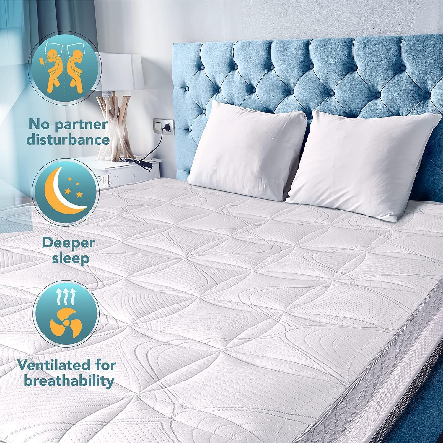 Tanhk Materasso Singolo Molle Insacchettate e Memory Foam - immagine 5