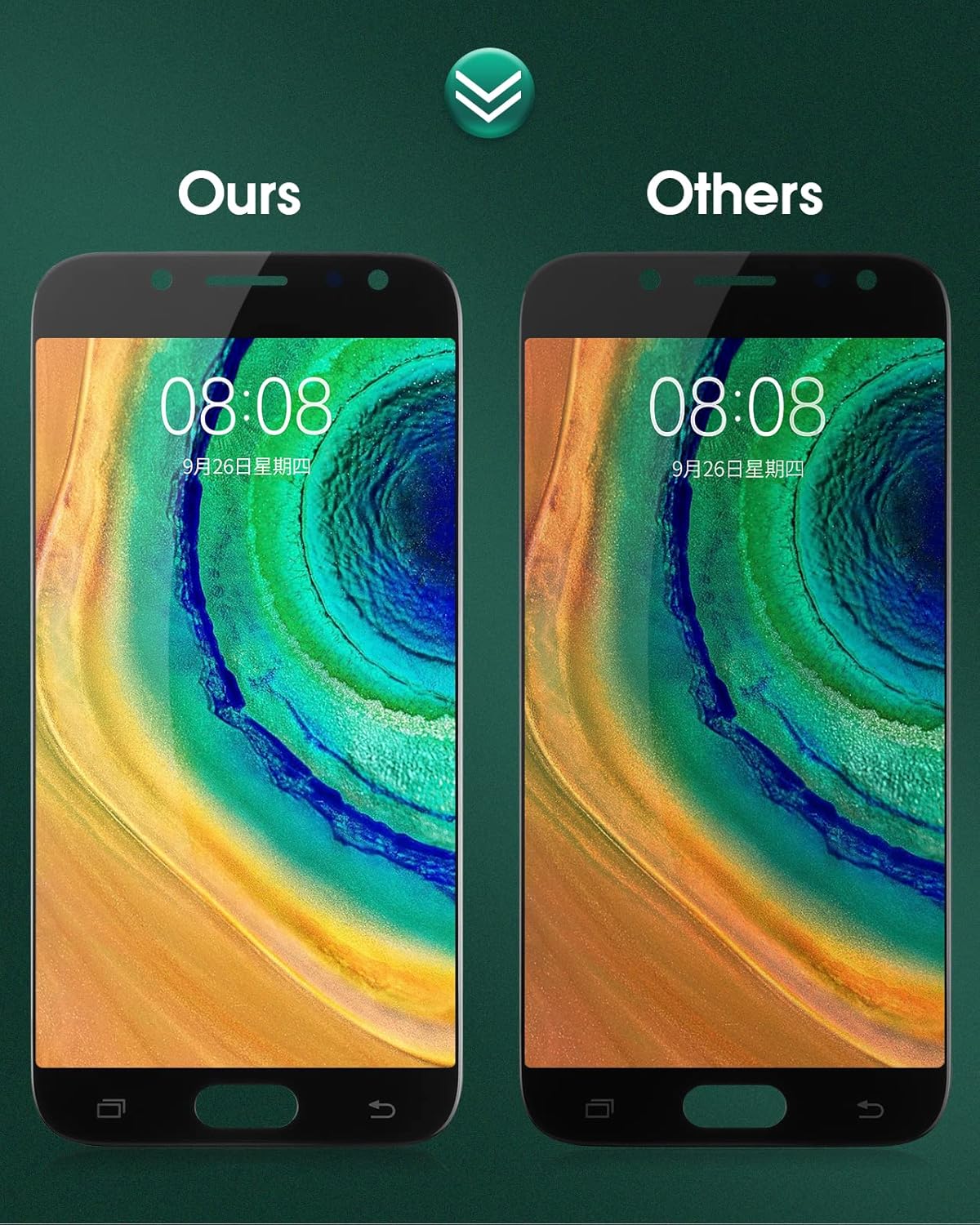 SRJTEK Schermo Sostitutivo J5 PRO LCD AMOLED, Nero - immagine 2