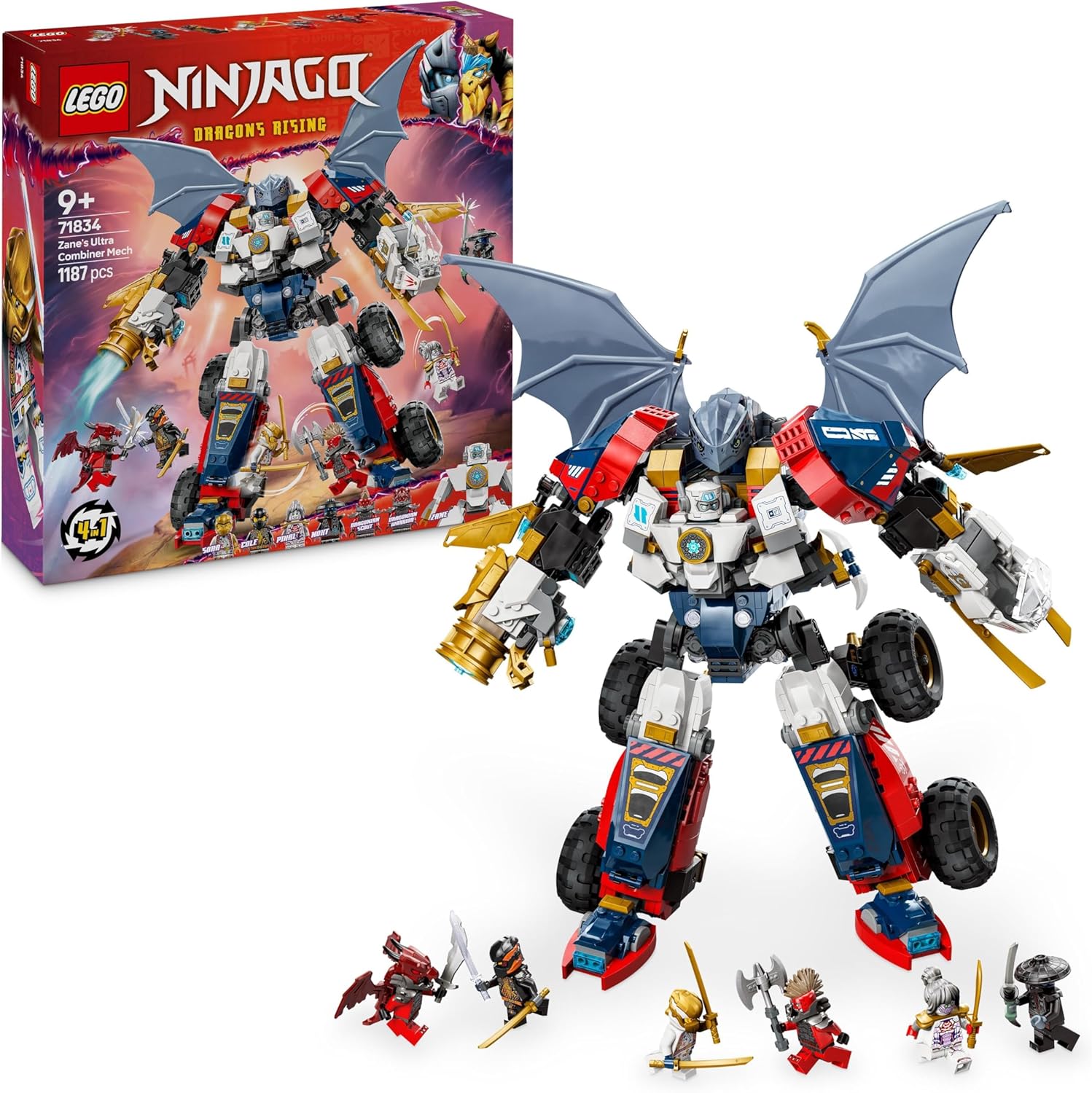 LEGO NINJAGO Mech Ultra Combinatore di Zane 4 in 1 - immagine 1