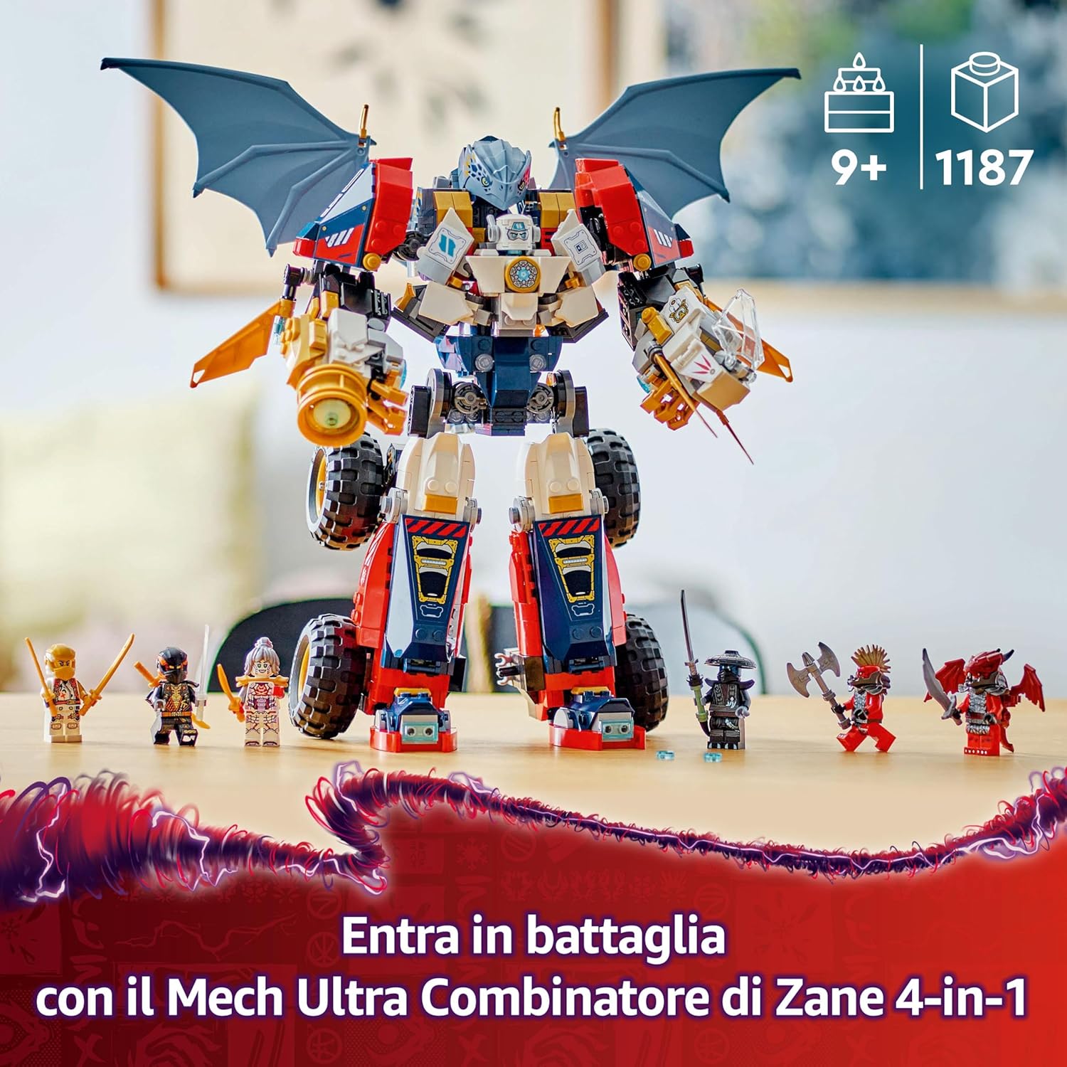 LEGO NINJAGO Mech Ultra Combinatore di Zane 4 in 1 - immagine 2