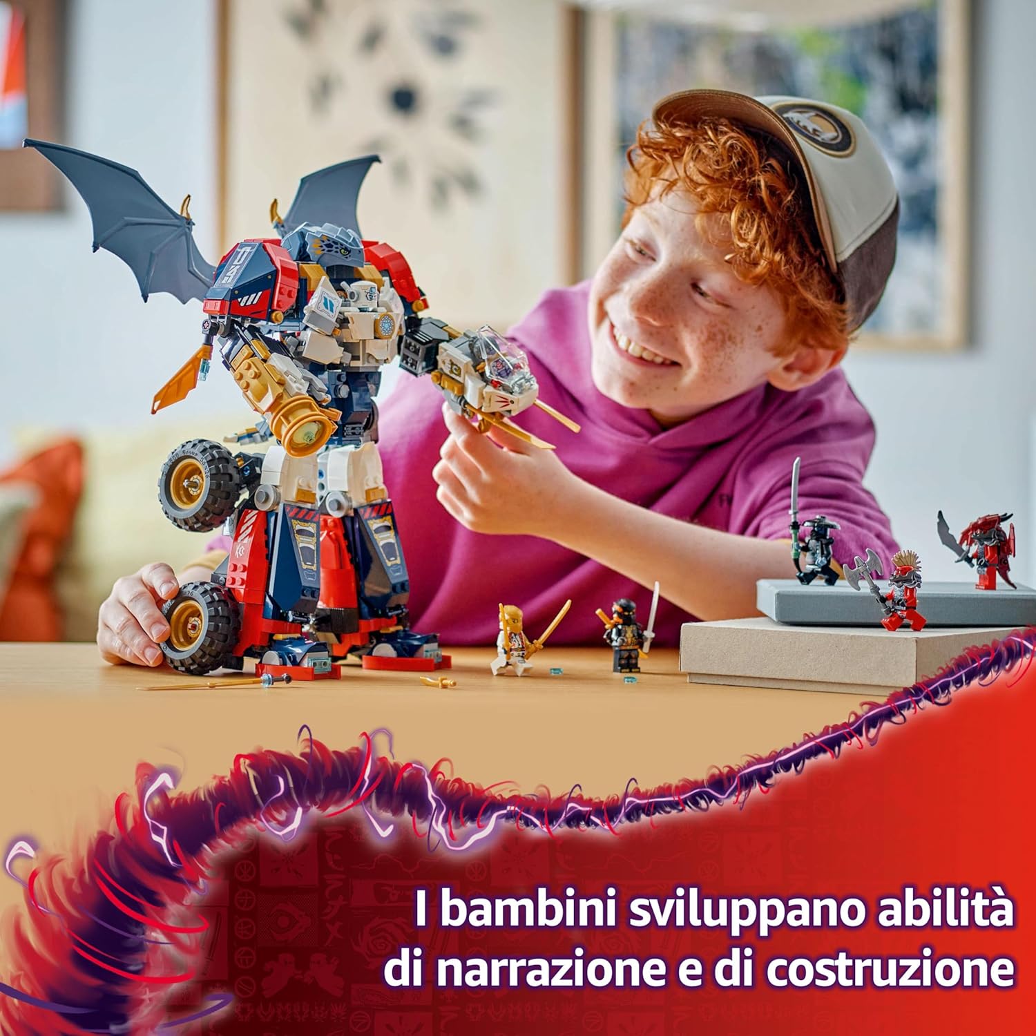 LEGO NINJAGO Mech Ultra Combinatore di Zane 4 in 1 - immagine 5