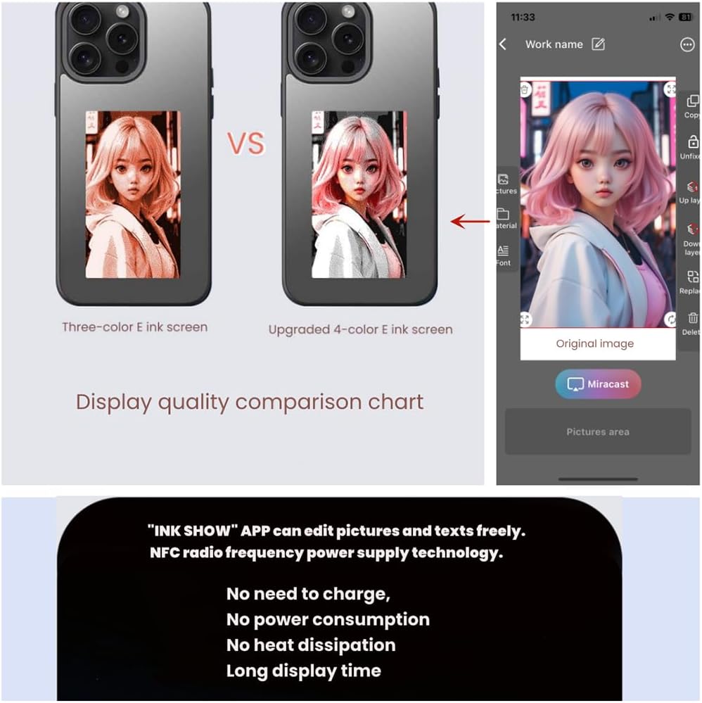 Custodia NFC per iPhone 15 Pro - 4 Colori, Nero - immagine 2