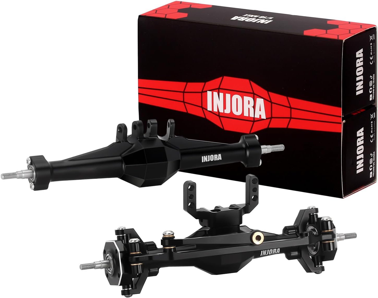 INJORA Assali Diamond +4mm per Upgrade TRX4M 1/18 RC Crawler - immagine 1