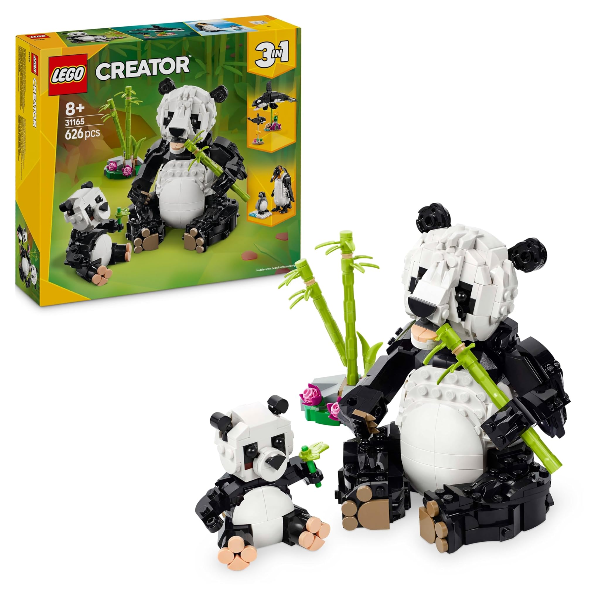 Lego Creator 3 in 1 Animali Selvatici: Famiglia di Panda