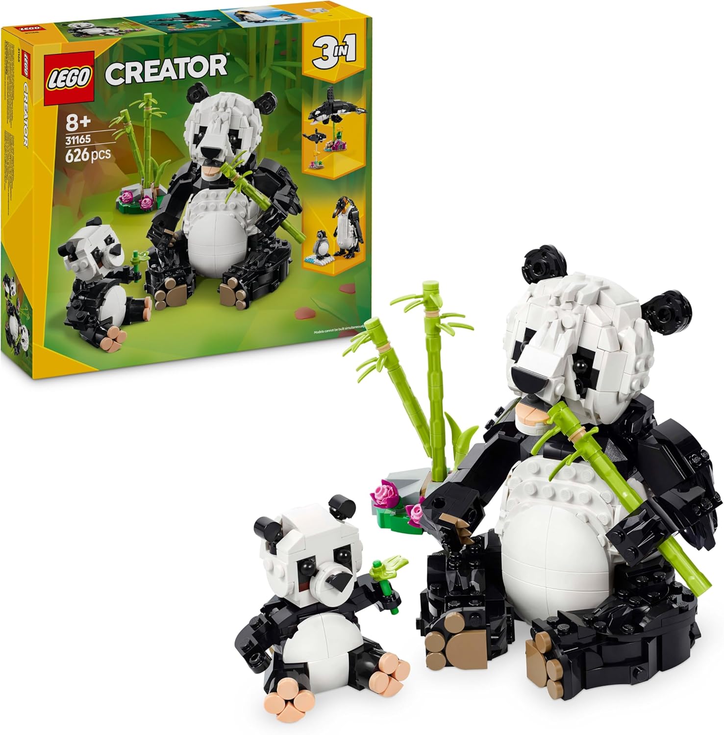 Lego Creator 3 in 1 Animali Selvatici: Famiglia di Panda - immagine 1