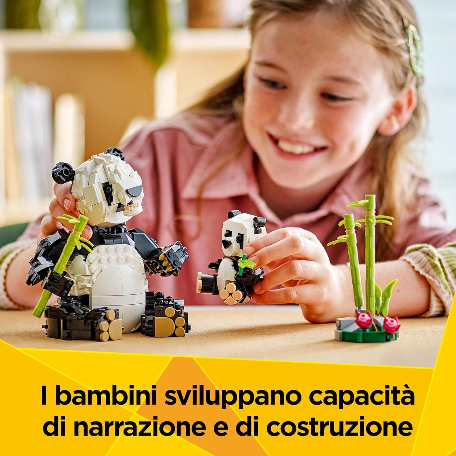 Lego Creator 3 in 1 Animali Selvatici: Famiglia di Panda - immagine 5
