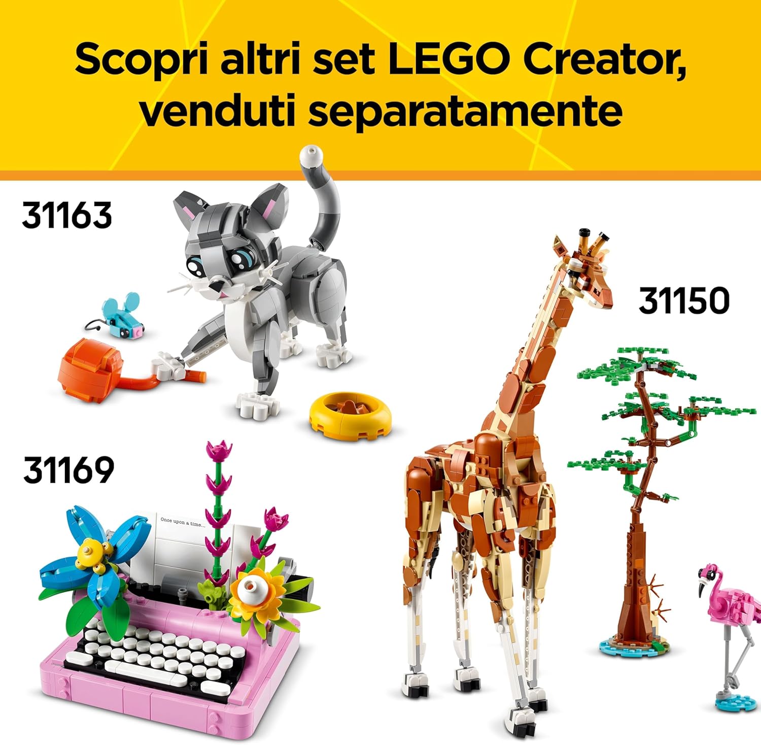 Lego Creator 3 in 1 Animali Selvatici: Famiglia di Panda - immagine 7
