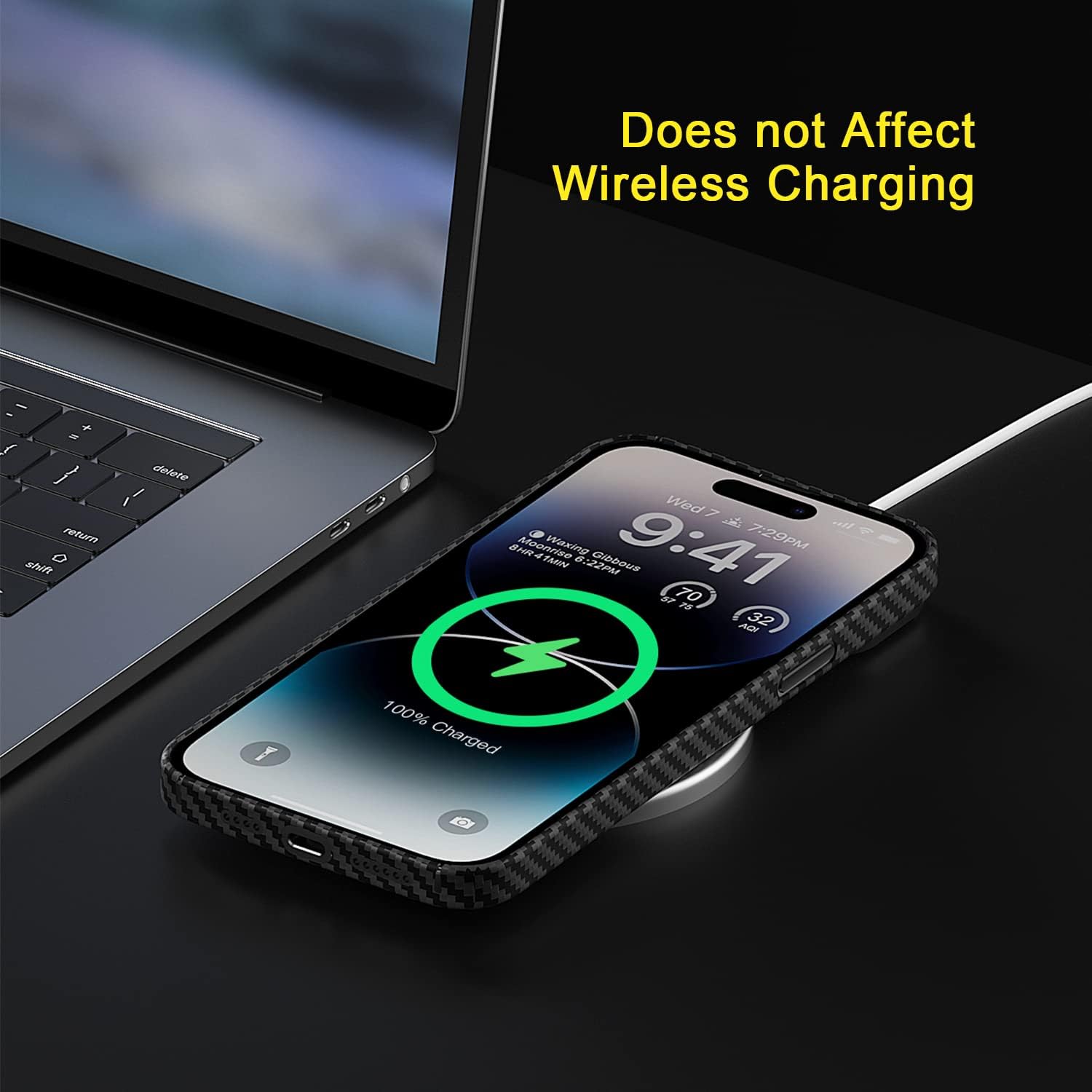 Memumi Custodia Fibra Aramidica per iPhone 14 Pro 6.1" - immagine 6