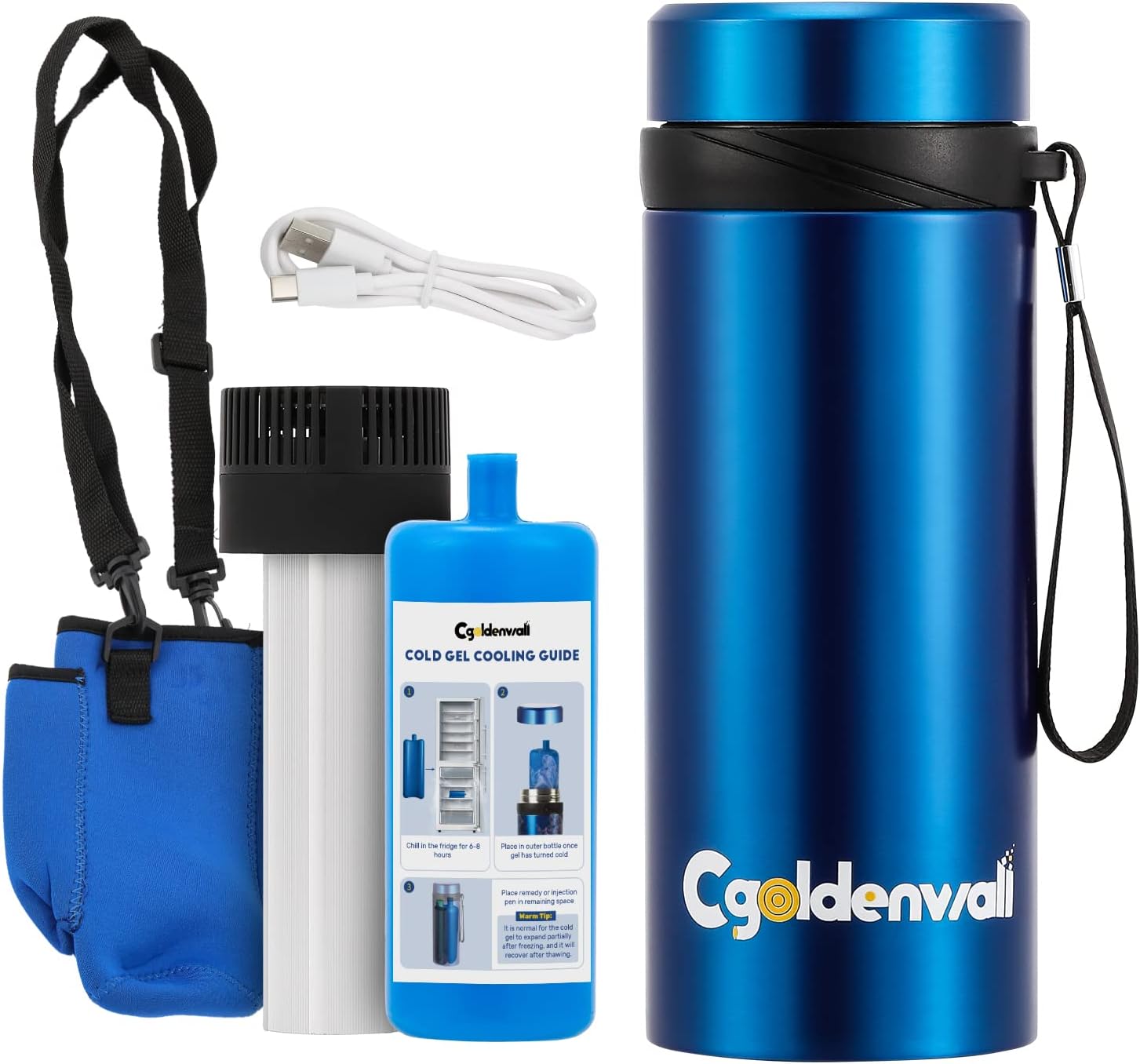 Cgoldenwall Custodia da Viaggio per Insulina 3-7 Pens - immagine 1