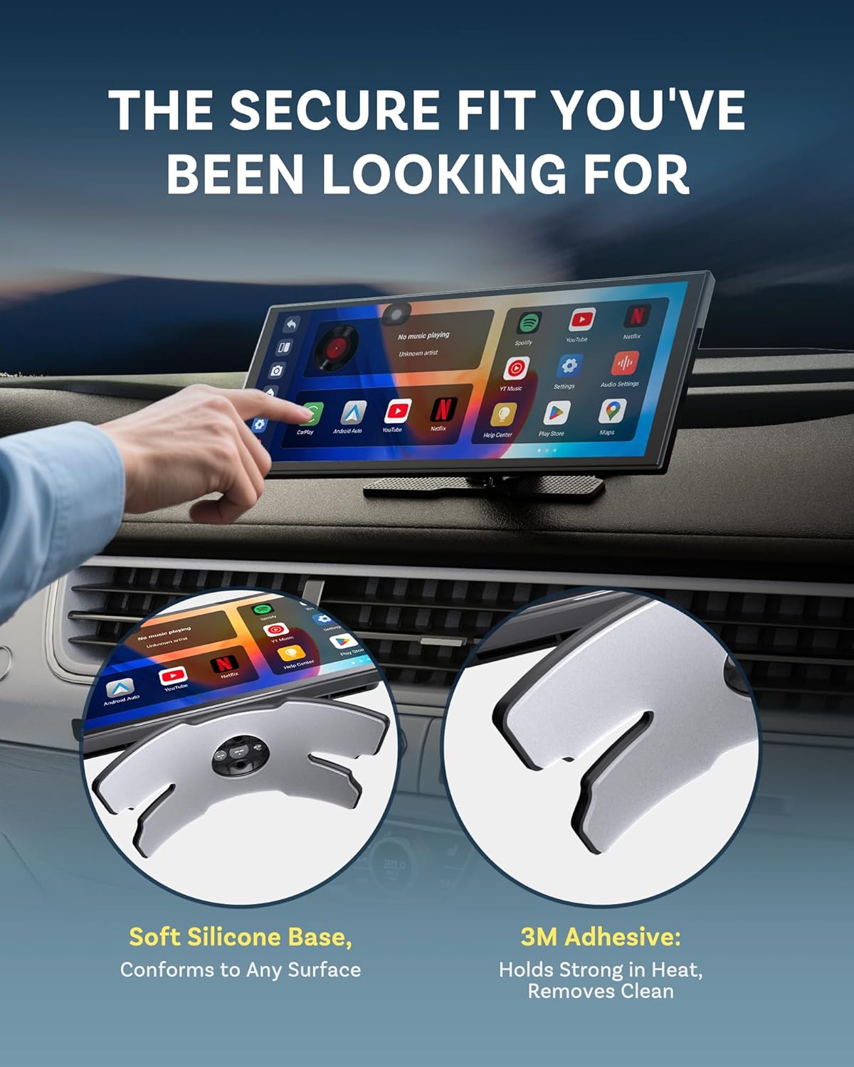 Ottocast Ottoscreen AI - Display Wireless CarPlay 11.4" - immagine 5