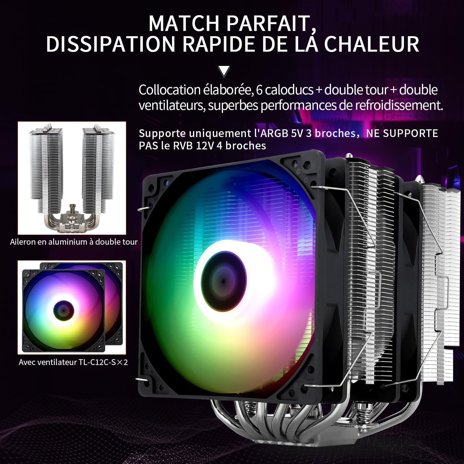Thermalright PA120 SE ARGB - Raffreddatore CPU - immagine 2