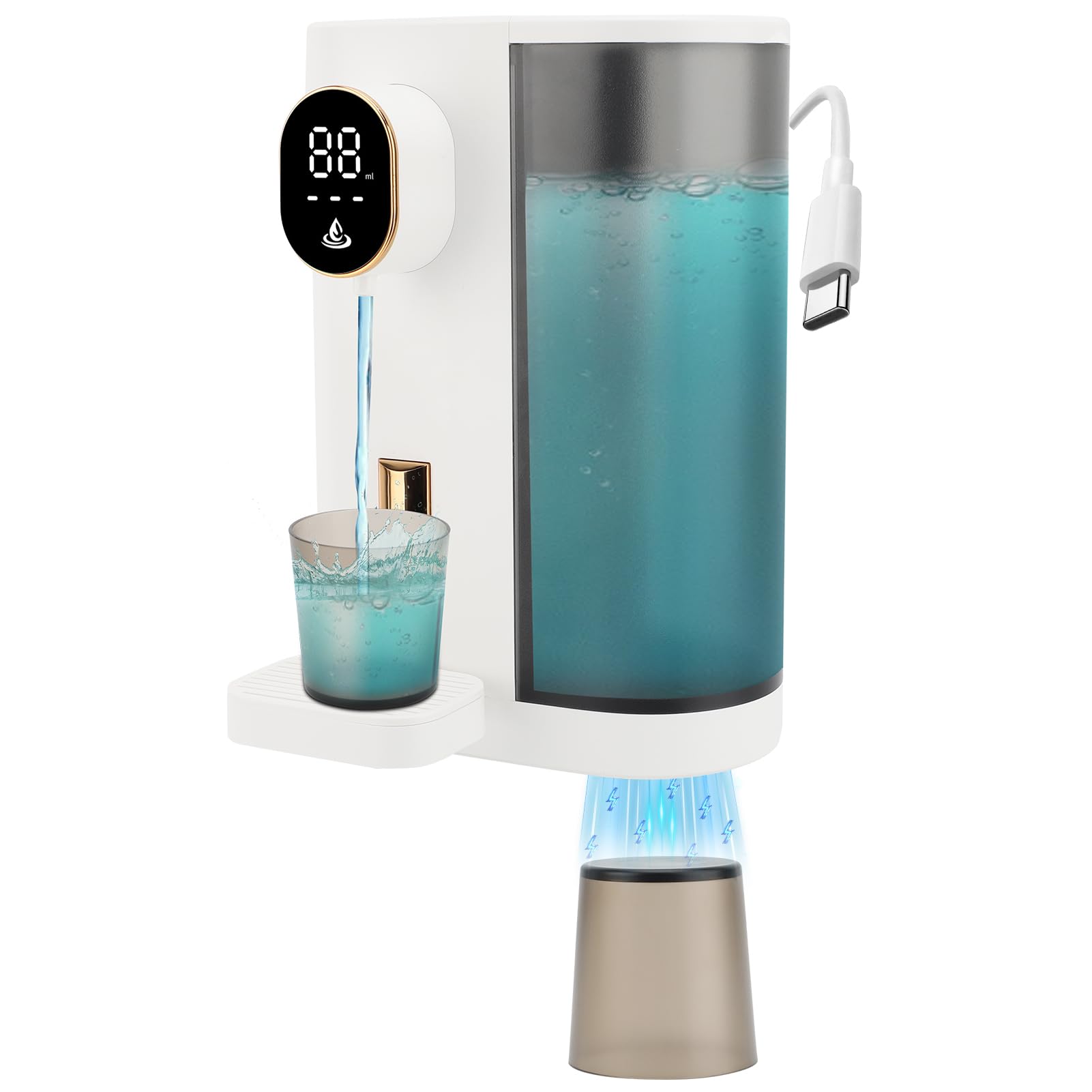 Gugxiom Distributore Automatico Collutorio, Bianco