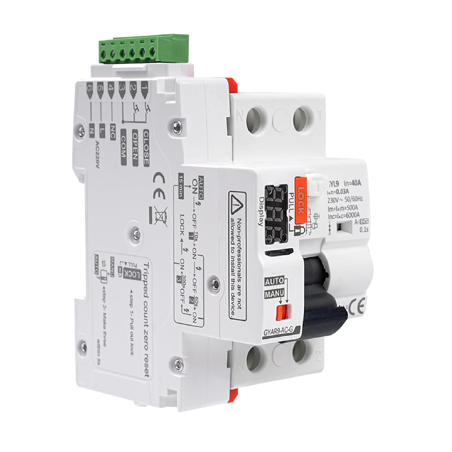 Interruttore Differenziale a Riarmo Automatico con Display LED - immagine 1