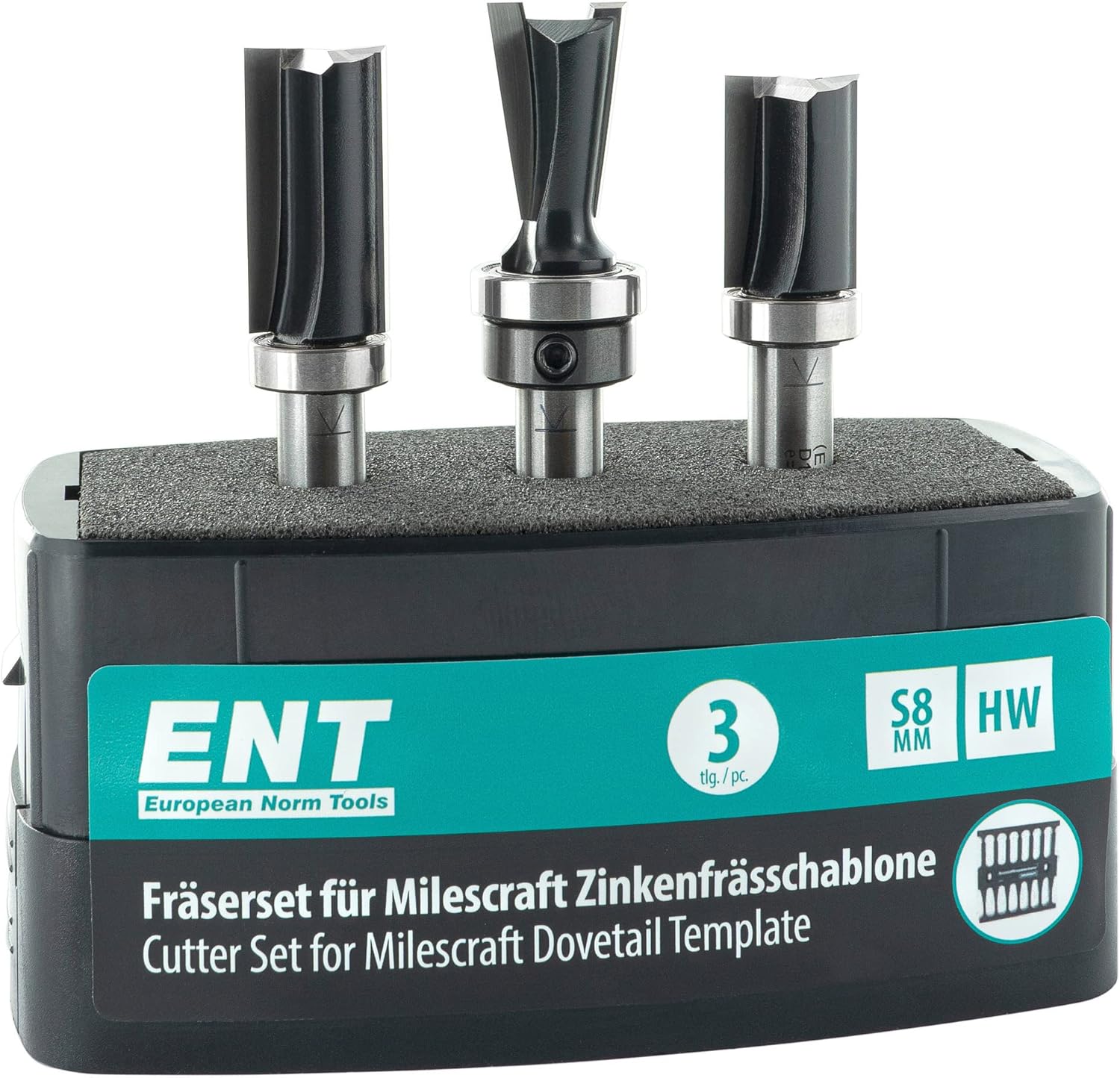 ENT 09049 Set 3 frese per dima Milescraft - immagine 1