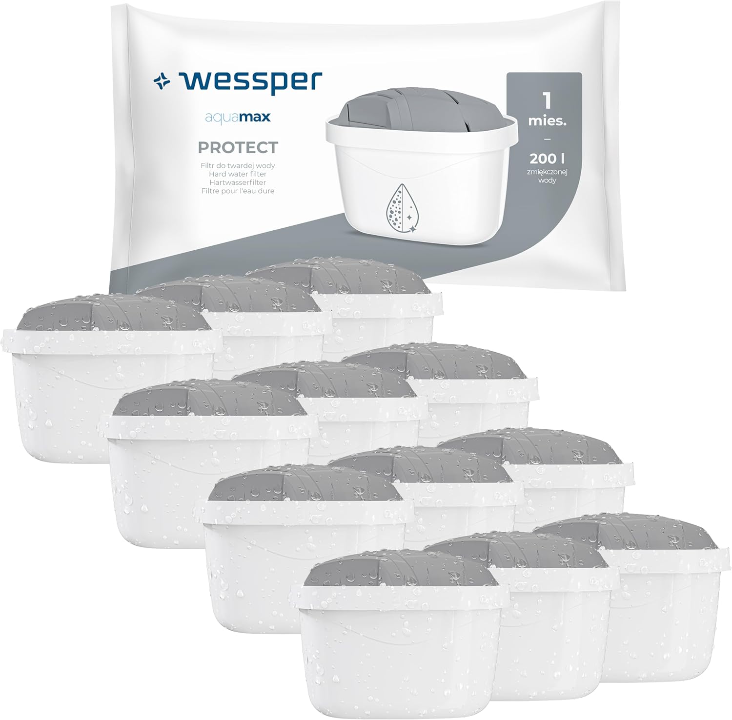 Wessper Cartucce Filtranti Acqua Dura (12 Pezzi) - immagine 1