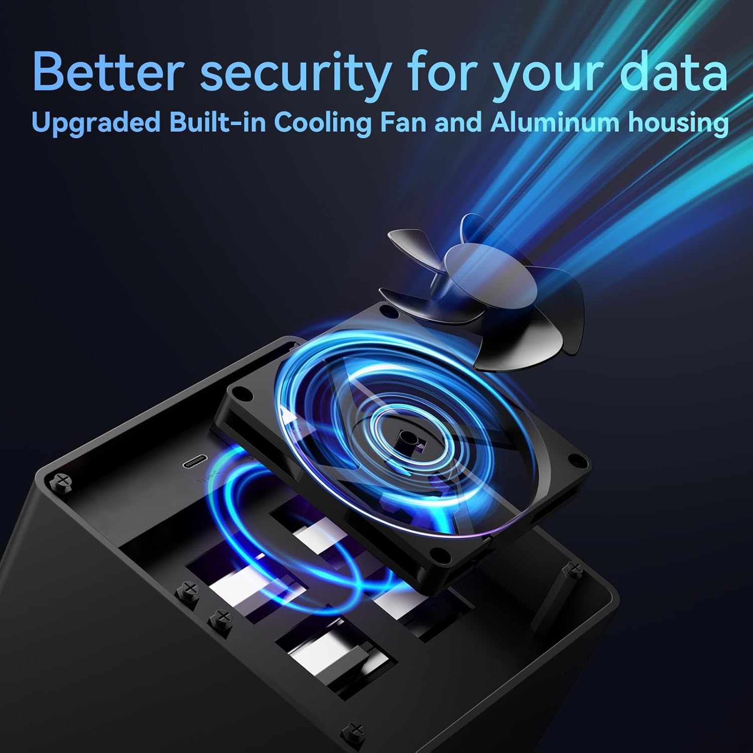 Cenmate Case Hard Disk 4 Bay Alluminio 10Gbps - immagine 4