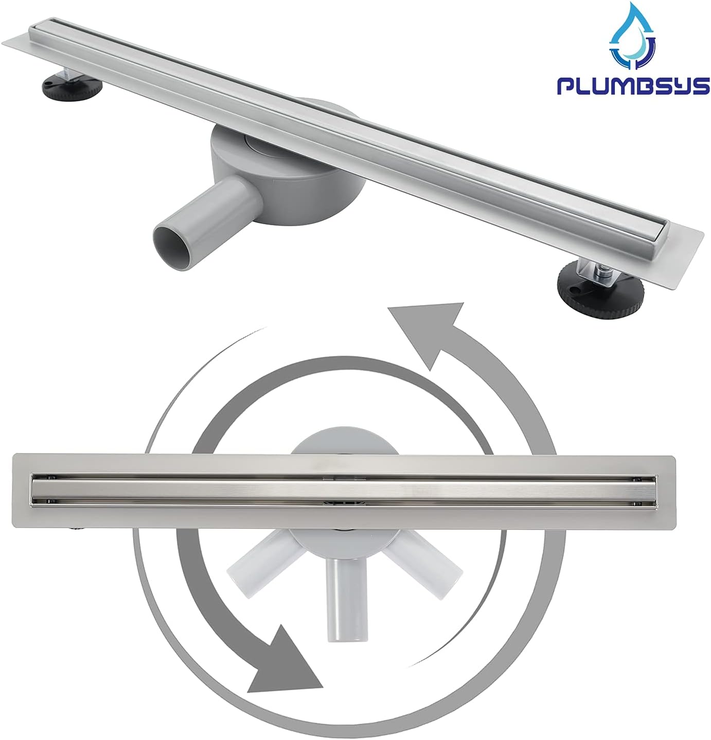 Canalina Doccia 50cm Acciaio Inox Slim - immagine 5