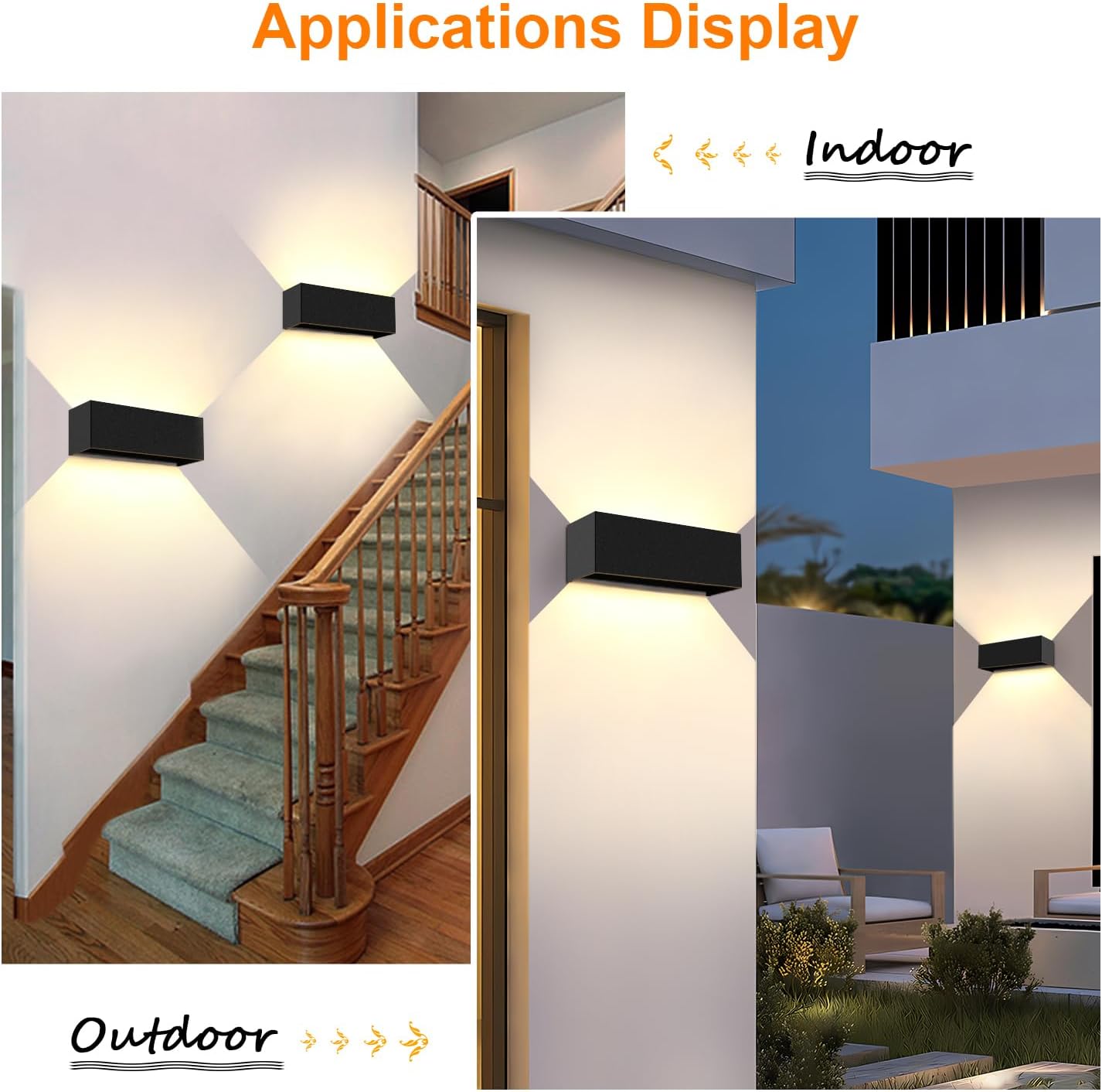 Ledmo Applique da Parete Interni/Esterni 30W 3000K - immagine 5