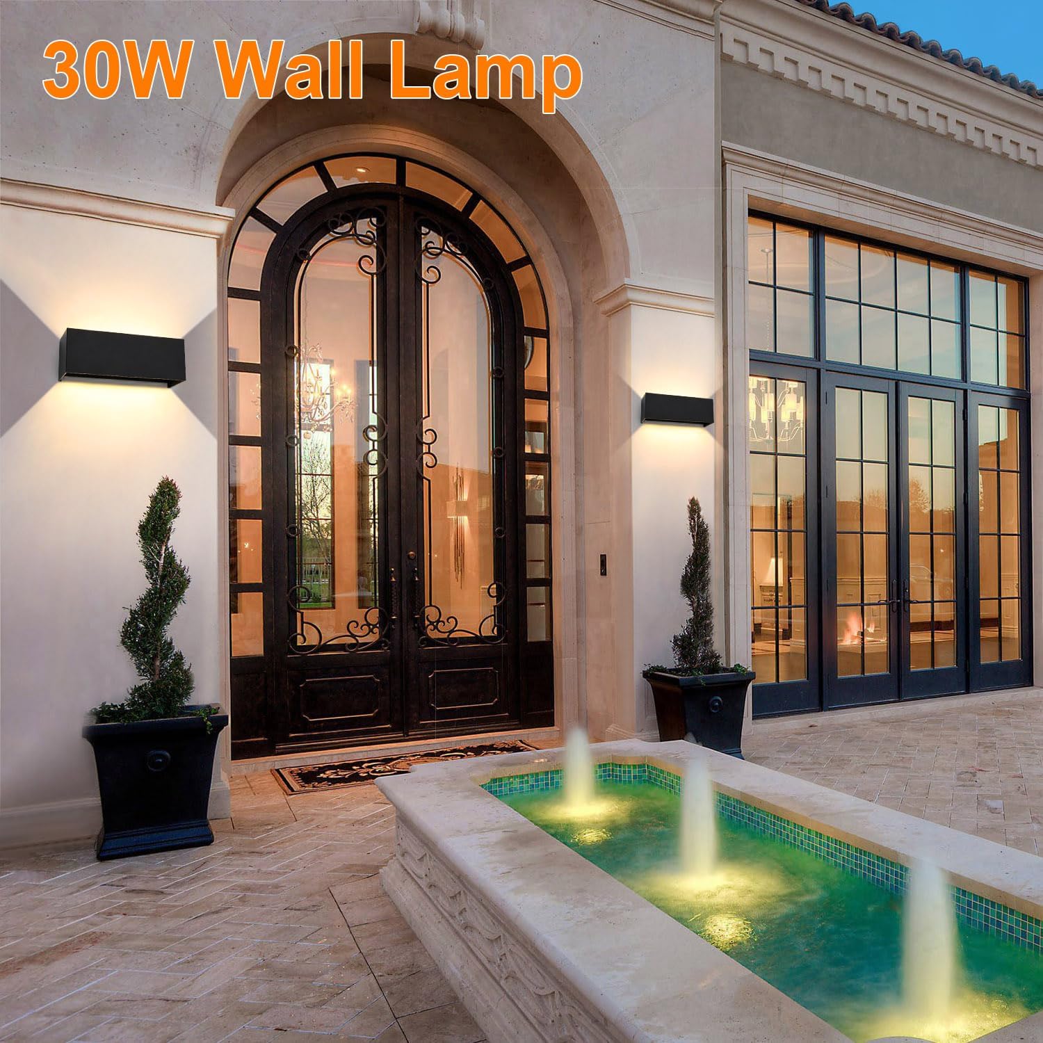 Ledmo Applique da Parete Interni/Esterni 30W 3000K - immagine 6