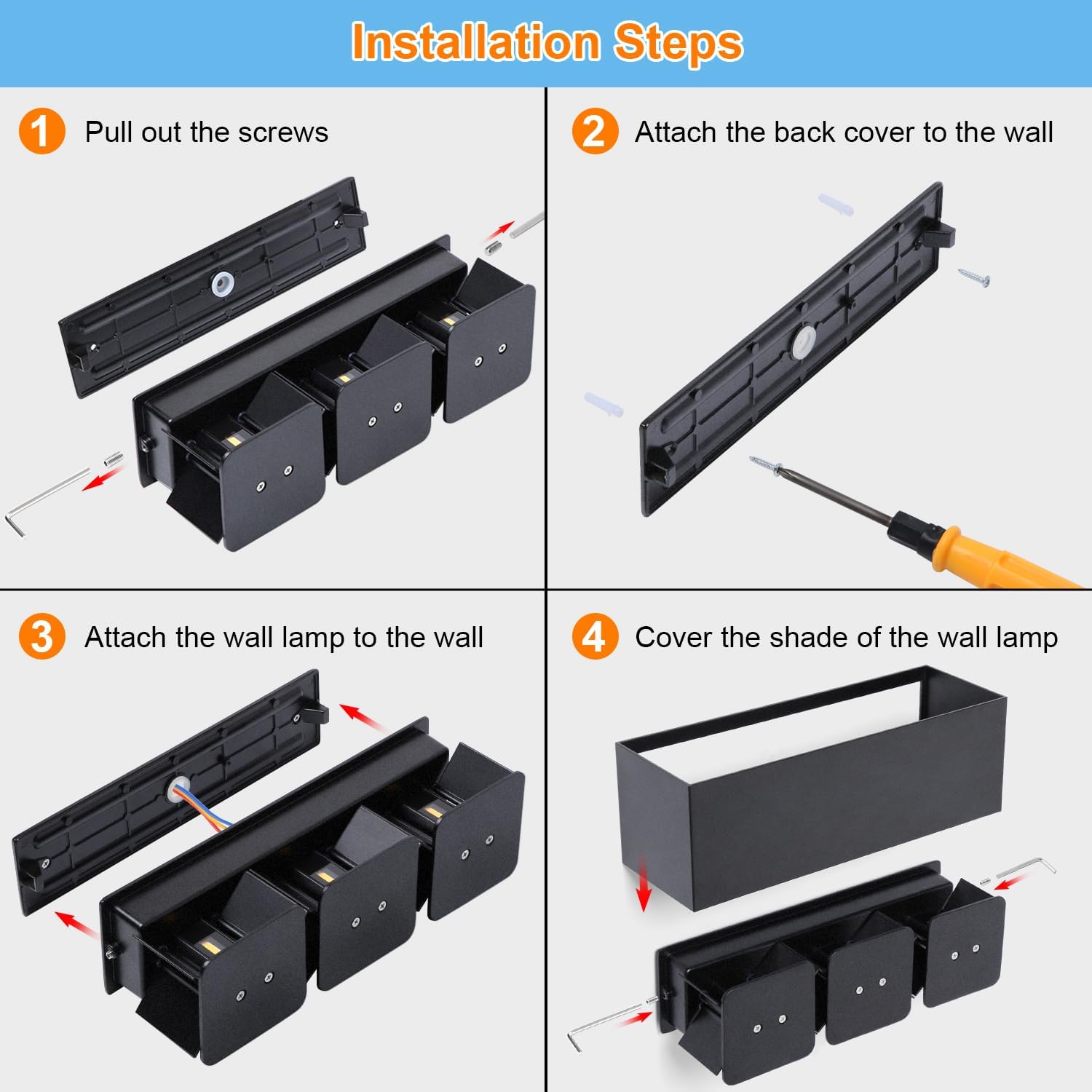 Ledmo Applique da Parete Interni/Esterni 30W 3000K - immagine 7