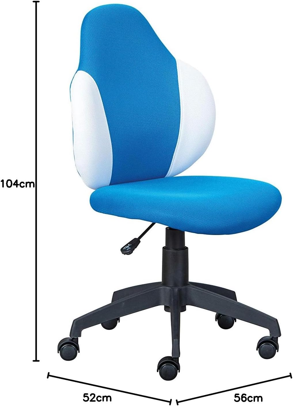 Inter Link Sedia da Ufficio per Bambini Jessi, Blu e Bianco - immagine 3