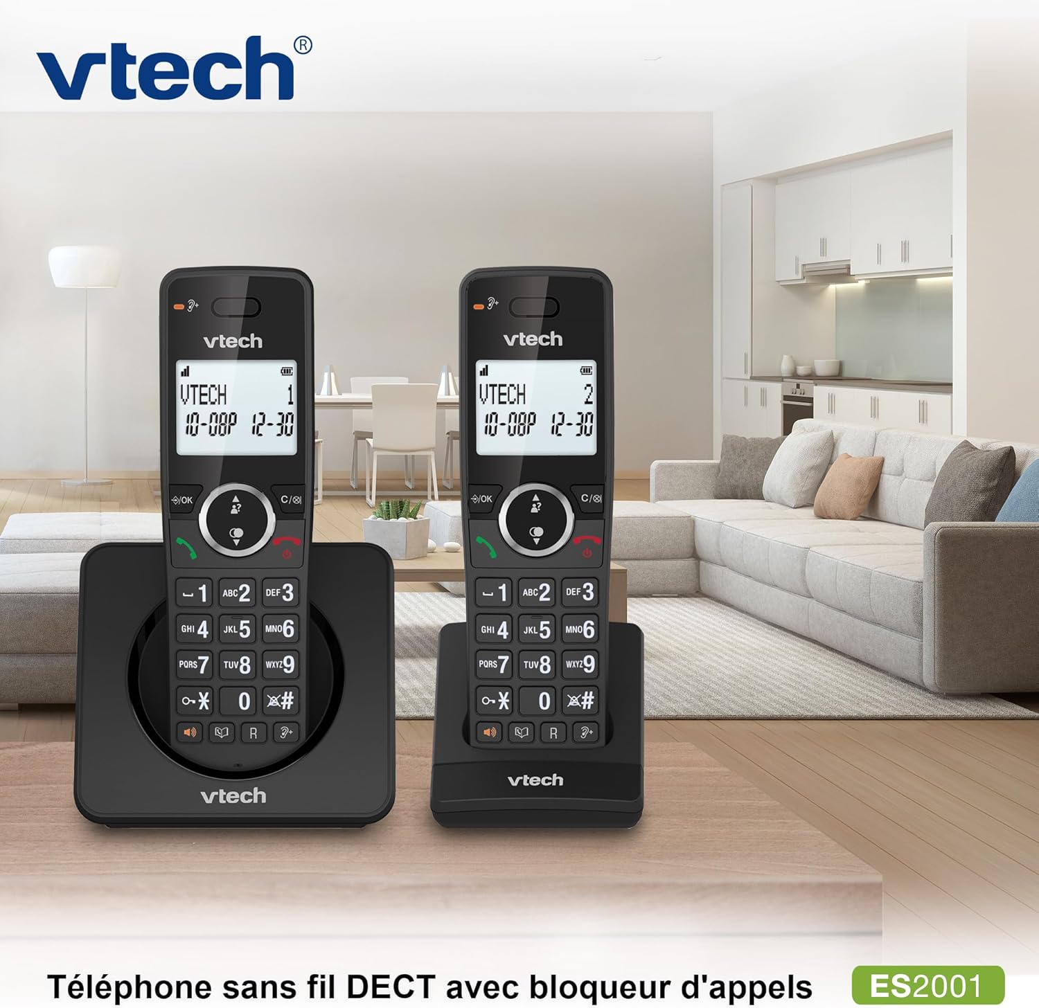 Vtech ES2001 Telefono Cordless DECT 2 Combinati - immagine 2