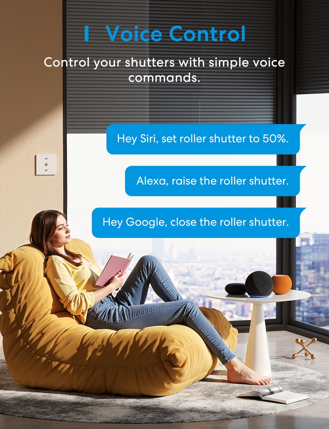 Meross Interruttore Tapparelle Smart Opaco - immagine 3